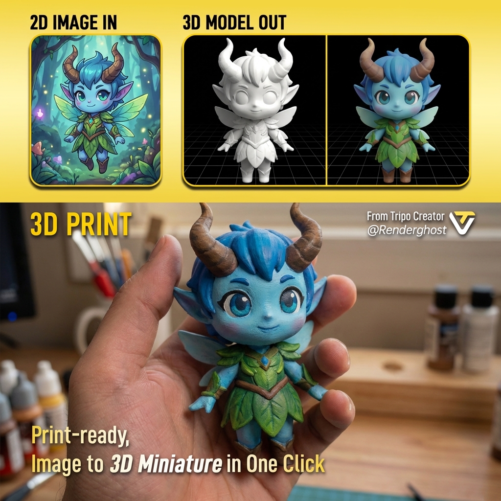 Tripo 3D Facebook ad