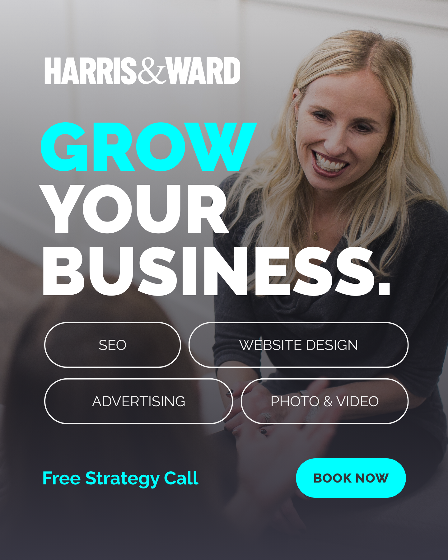 Harris & Ward Facebook ad: Hand Off Your Marketing