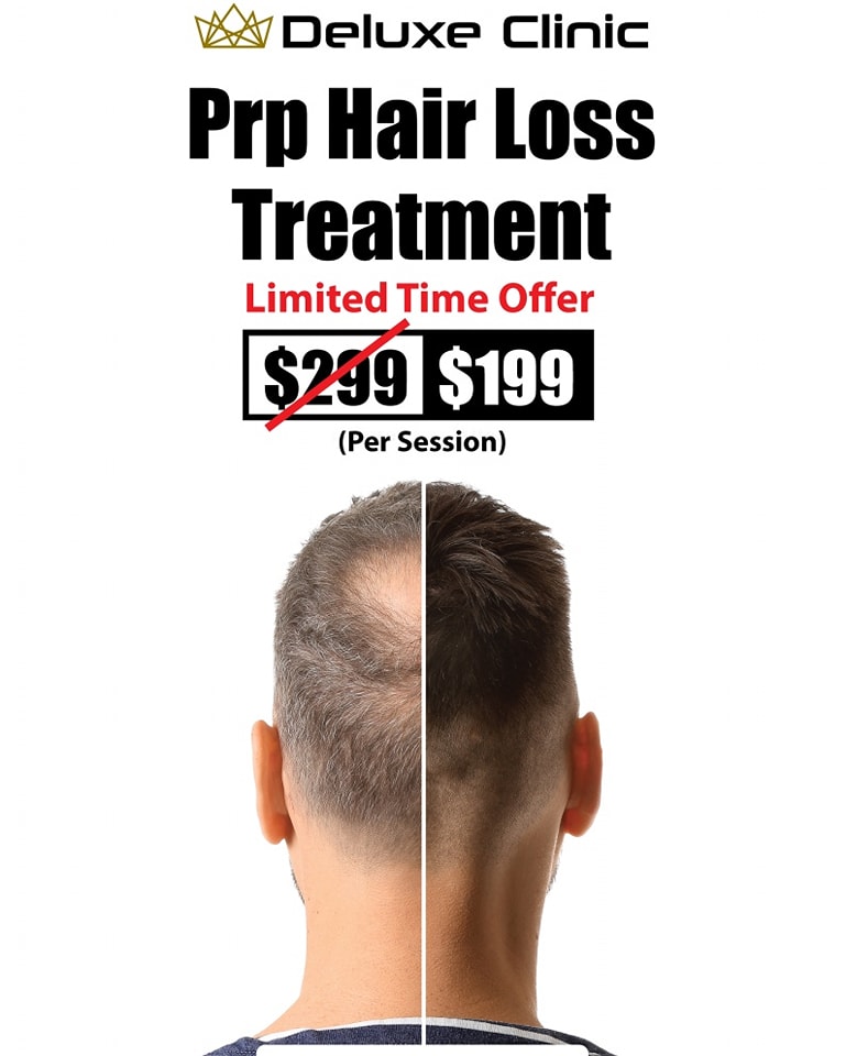 Deluxe Clinic - Hair Regrowth Skin & Laser Facebook ad: Stop Hair Loss and start your Hair Regrowth…