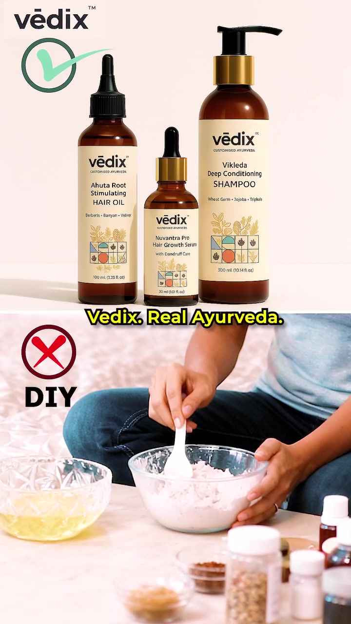 Vedix - Way Of Life Facebook ad: World’s No.1 Customised Ayurvedic Hair Care- Shop Vedix Now!