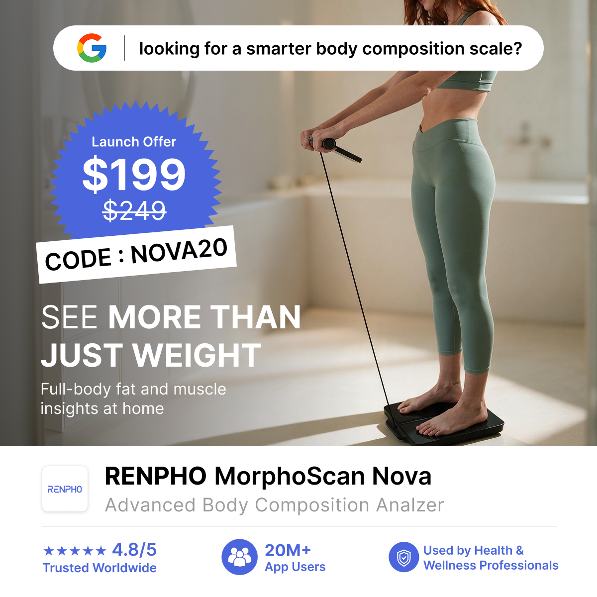 renpho Facebook ad: See More Than Just Weight