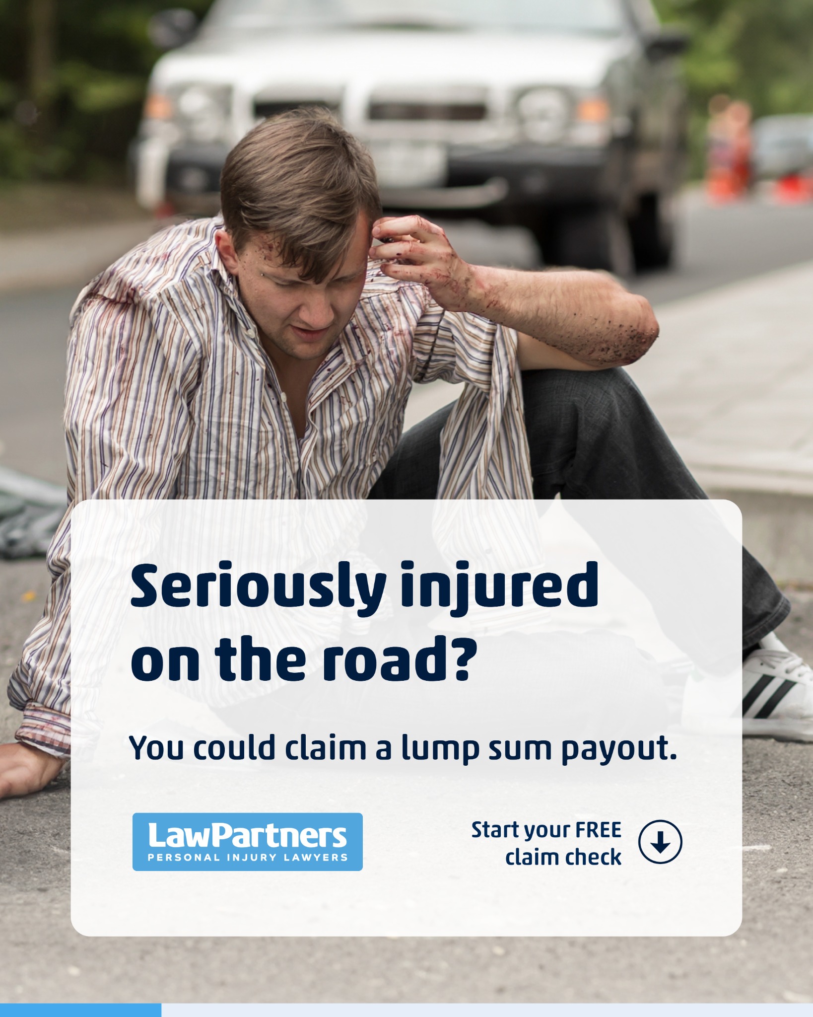 Law Partners Personal Injury Lawyers Facebook ad from May 17, 2026