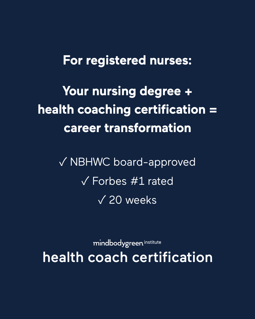 mindbodygreen Institute Facebook ad