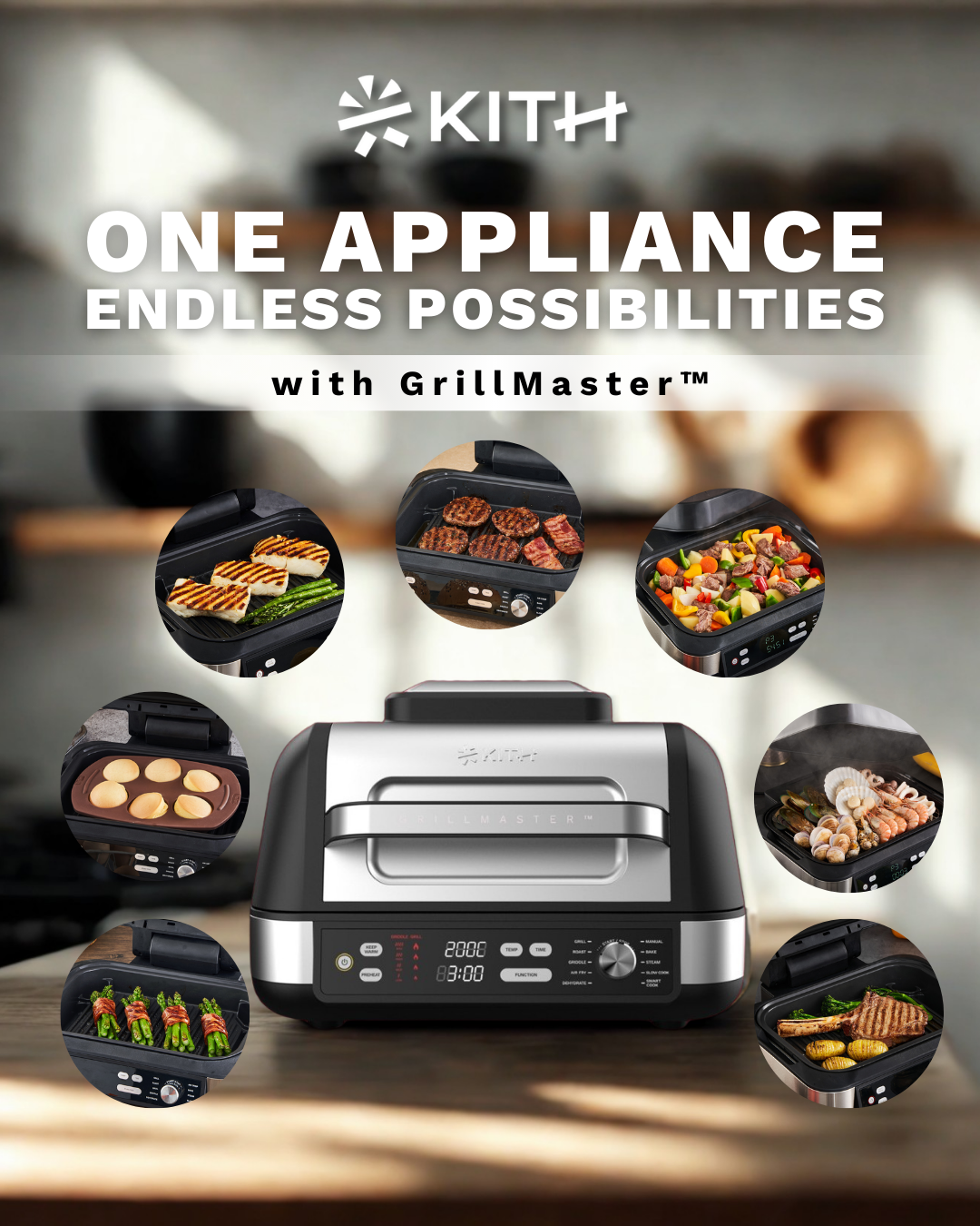 KITH By Casa Facebook ad: GrillMaster Electric Indoor Grill - KITH