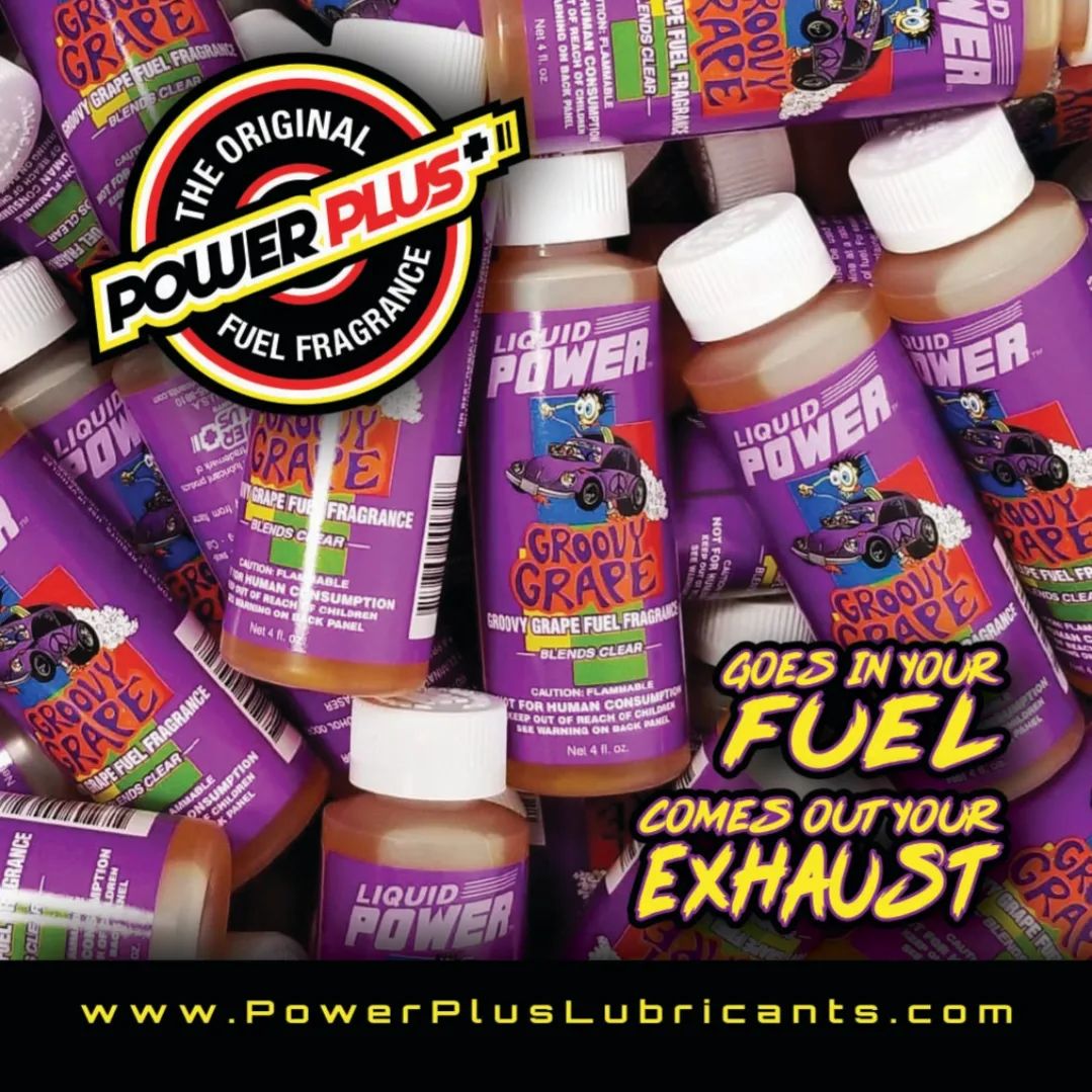 Power Plus Lubricants Facebook ad: The Original Fuel Fragrance