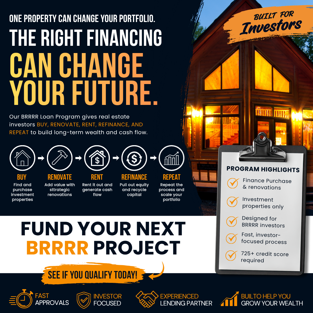 Premier Lending Partners Facebook ad: The Financing Partner for Your Next BRRRR Deal