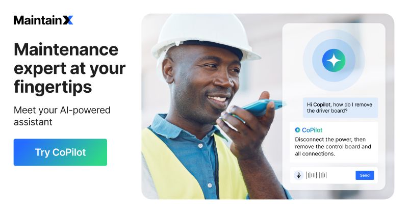 MaintainX - AI-Powered Maintenance and Asset Management Platform Facebook ad