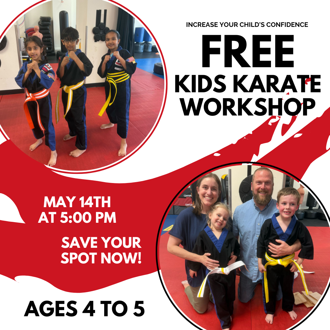 Everson's Karate Institute Robbinsville Facebook ad: Kids Karate & Self-Defense Workshop - You’re Invited!