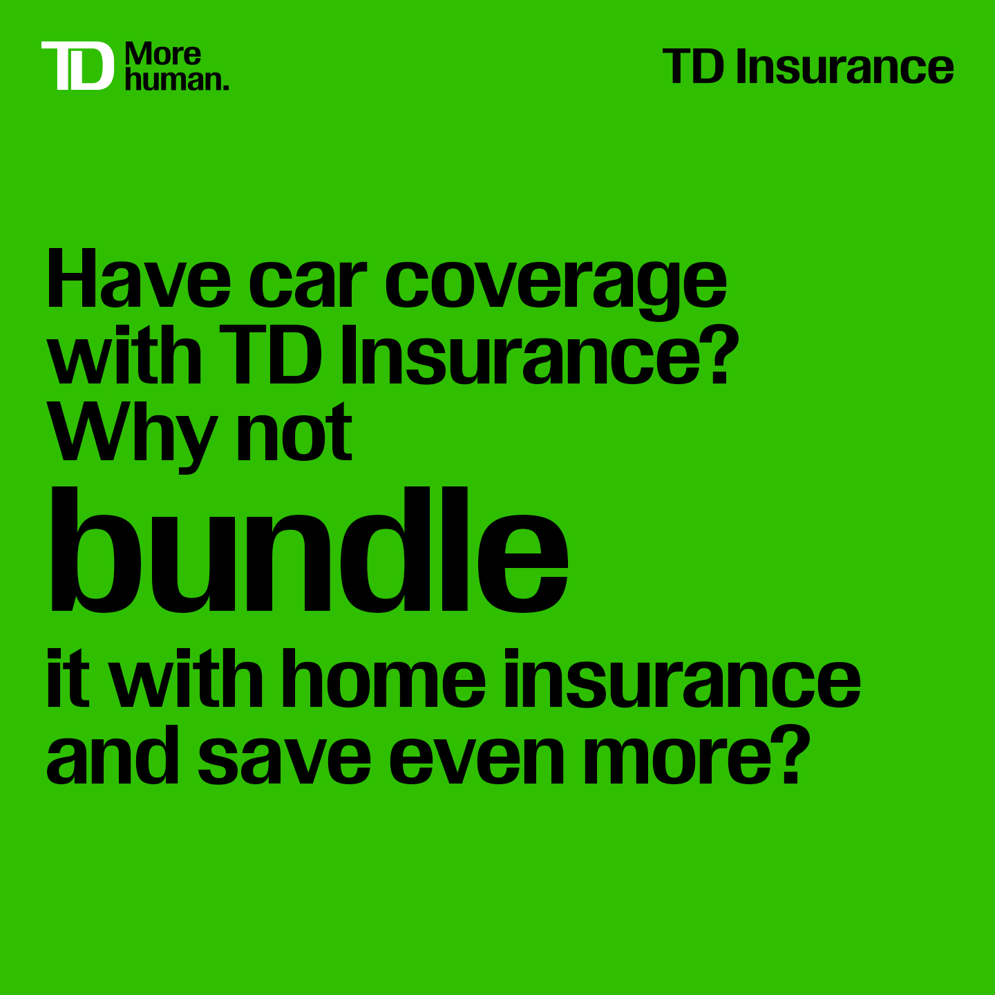 TD Insurance Facebook ad