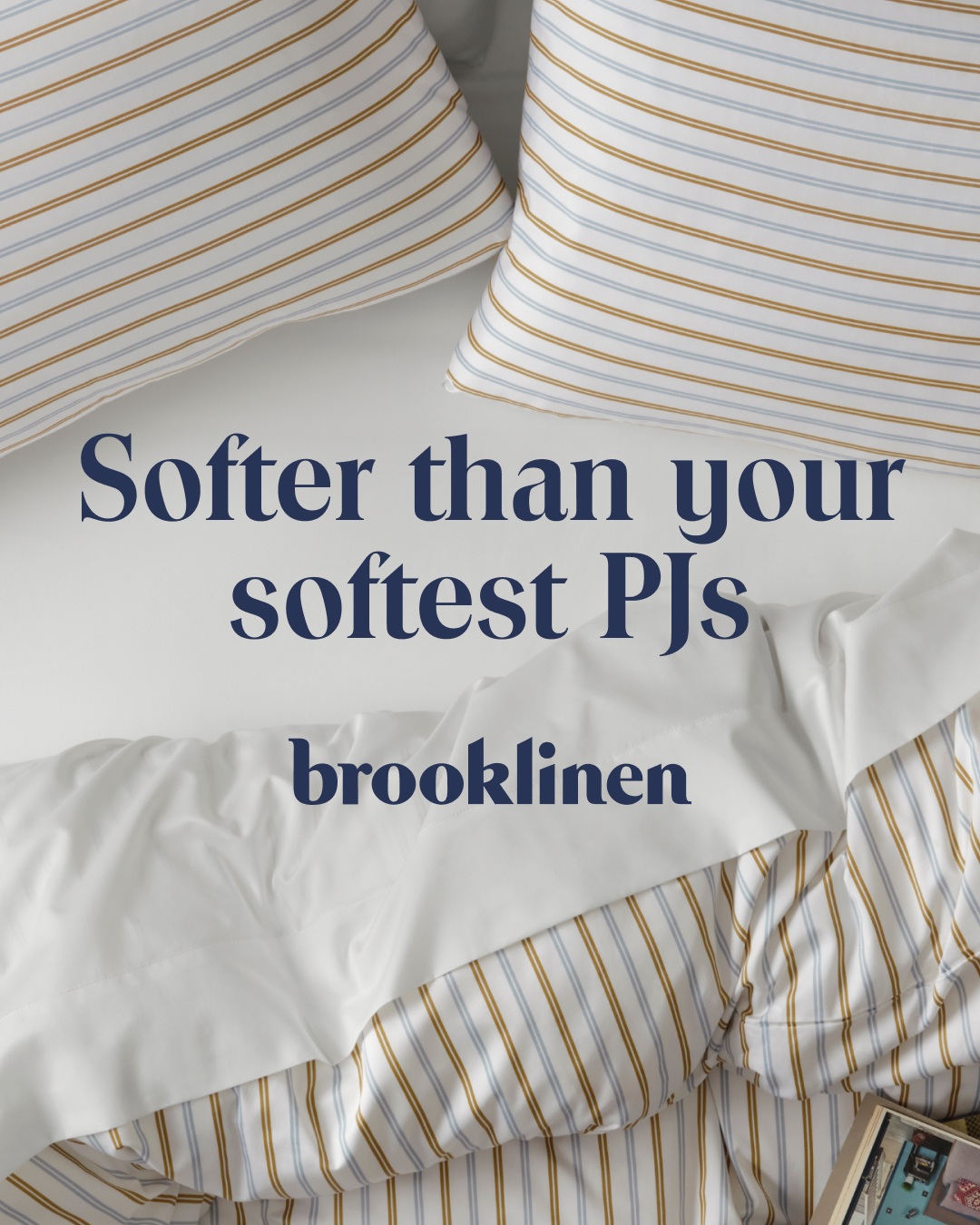 Brooklinen Facebook ad: Sateen, Not Satin