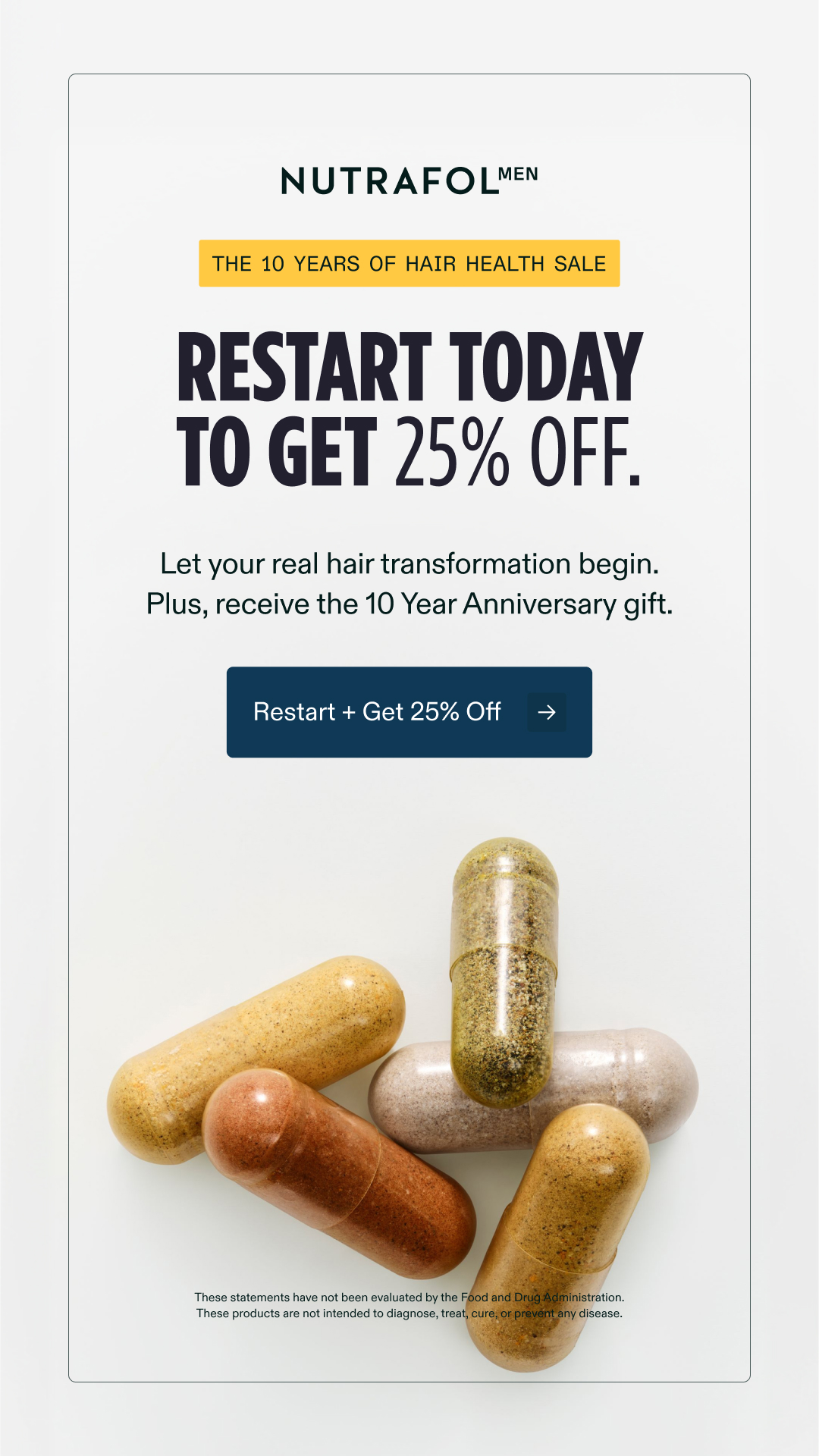 Nutrafol Men Facebook ad