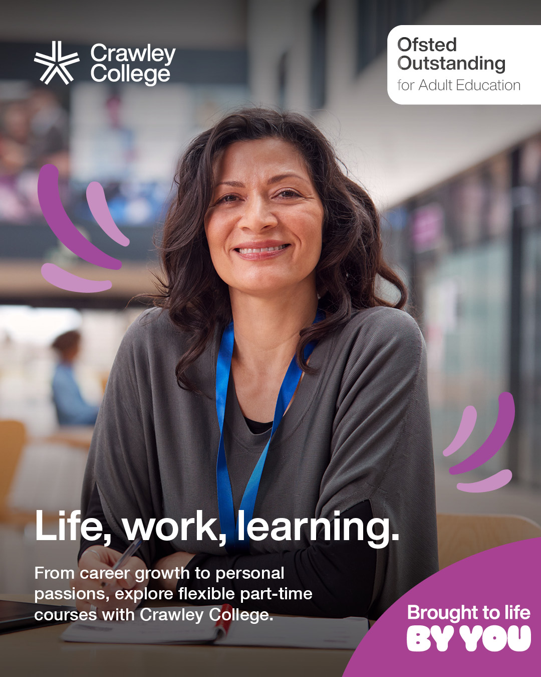 Crawley College Facebook ad: From creative pursuits to career progression, discover…