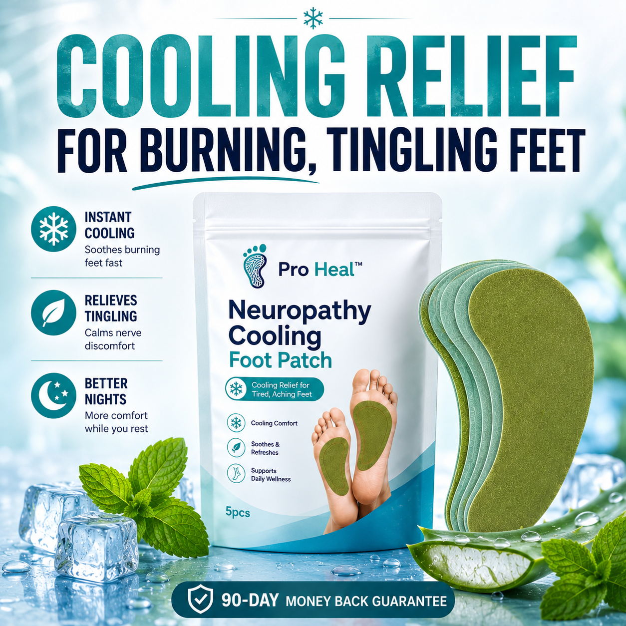 Helen Smith Facebook ad: Pro Heal Cooling Foot Patch (Buy 1 get 1 Free)