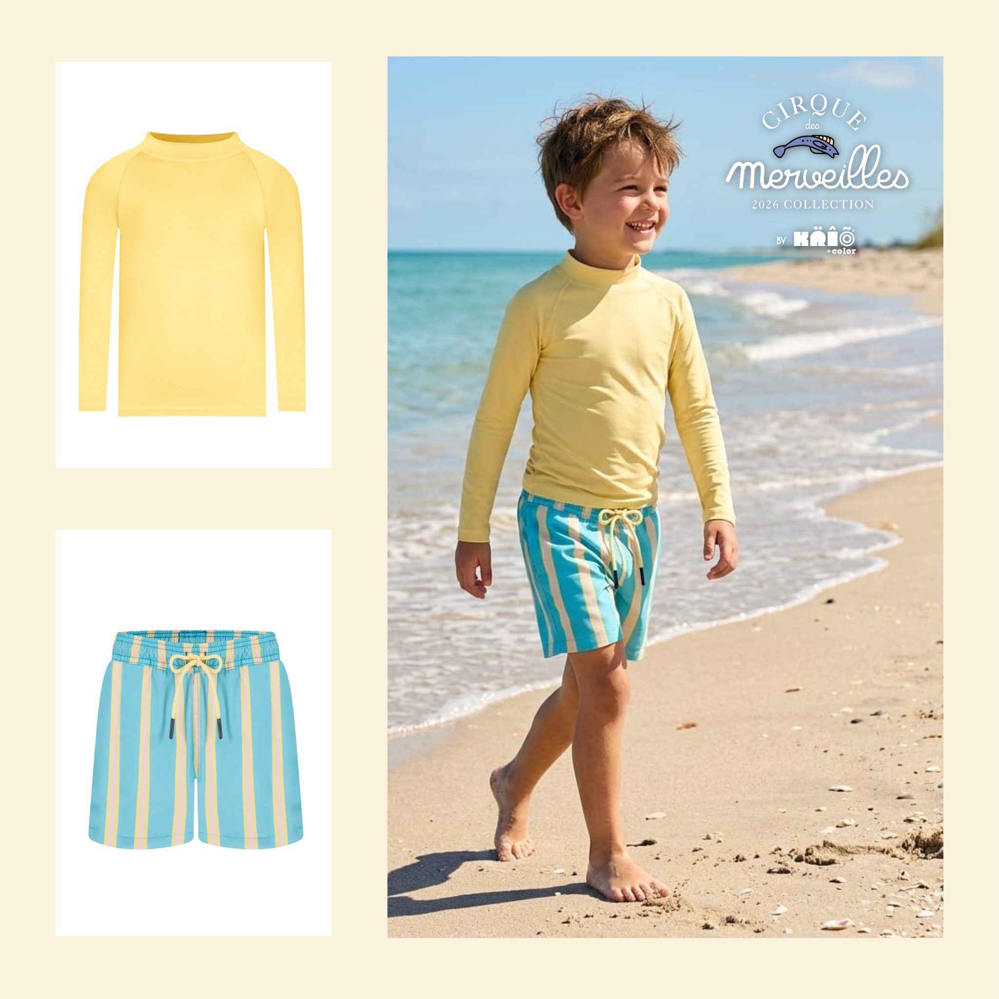 Krio Color. Stylish & Fun Children's Sun UV Swimwear Facebook ad from Aug 14, 2026