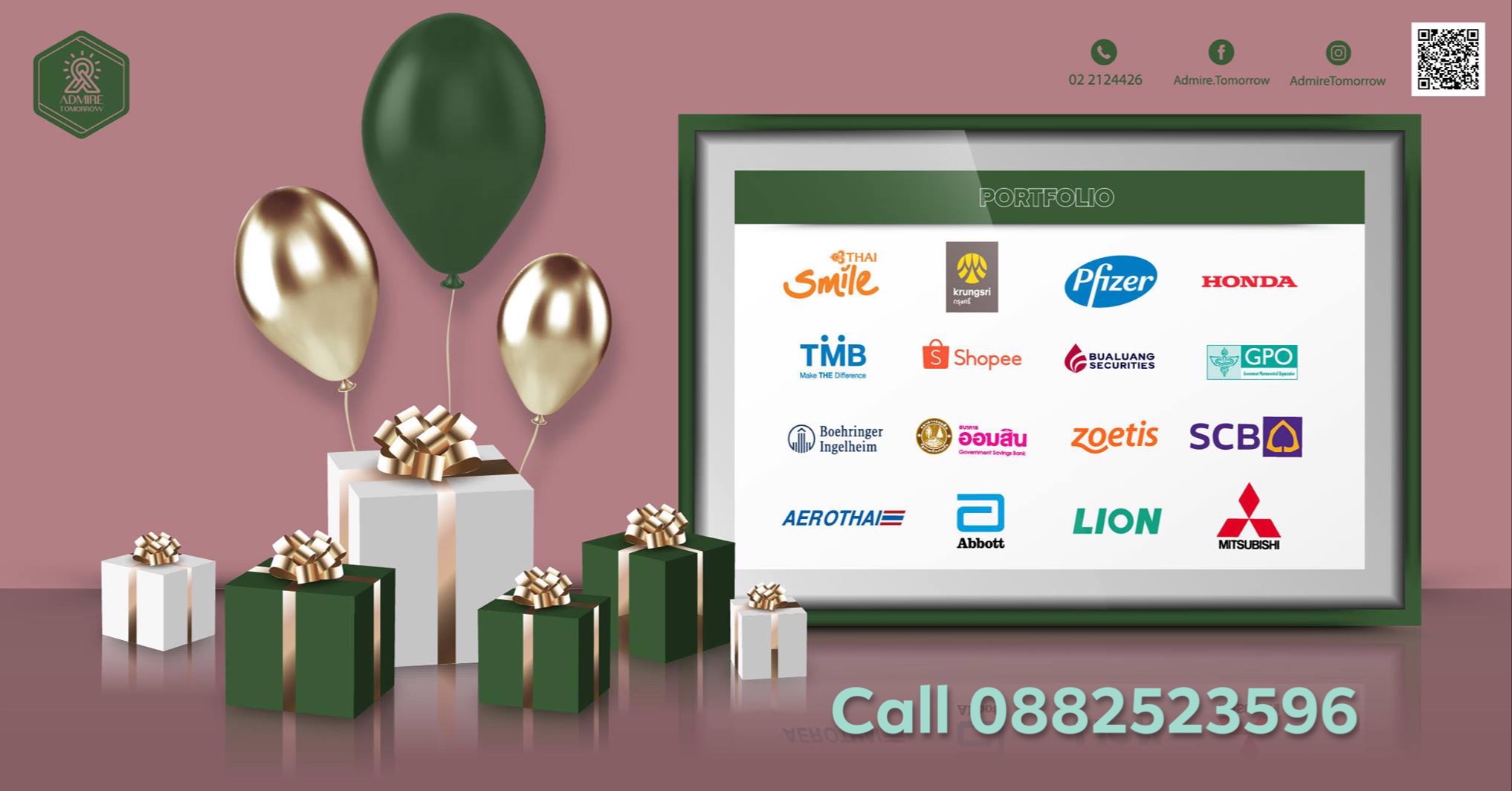 Admire Tomorrow รับทำของพรีเมี่ยม เน้นดีไซน์ แปลกใหม่ คุณภาพดี Facebook ad from Oct 29, 2021