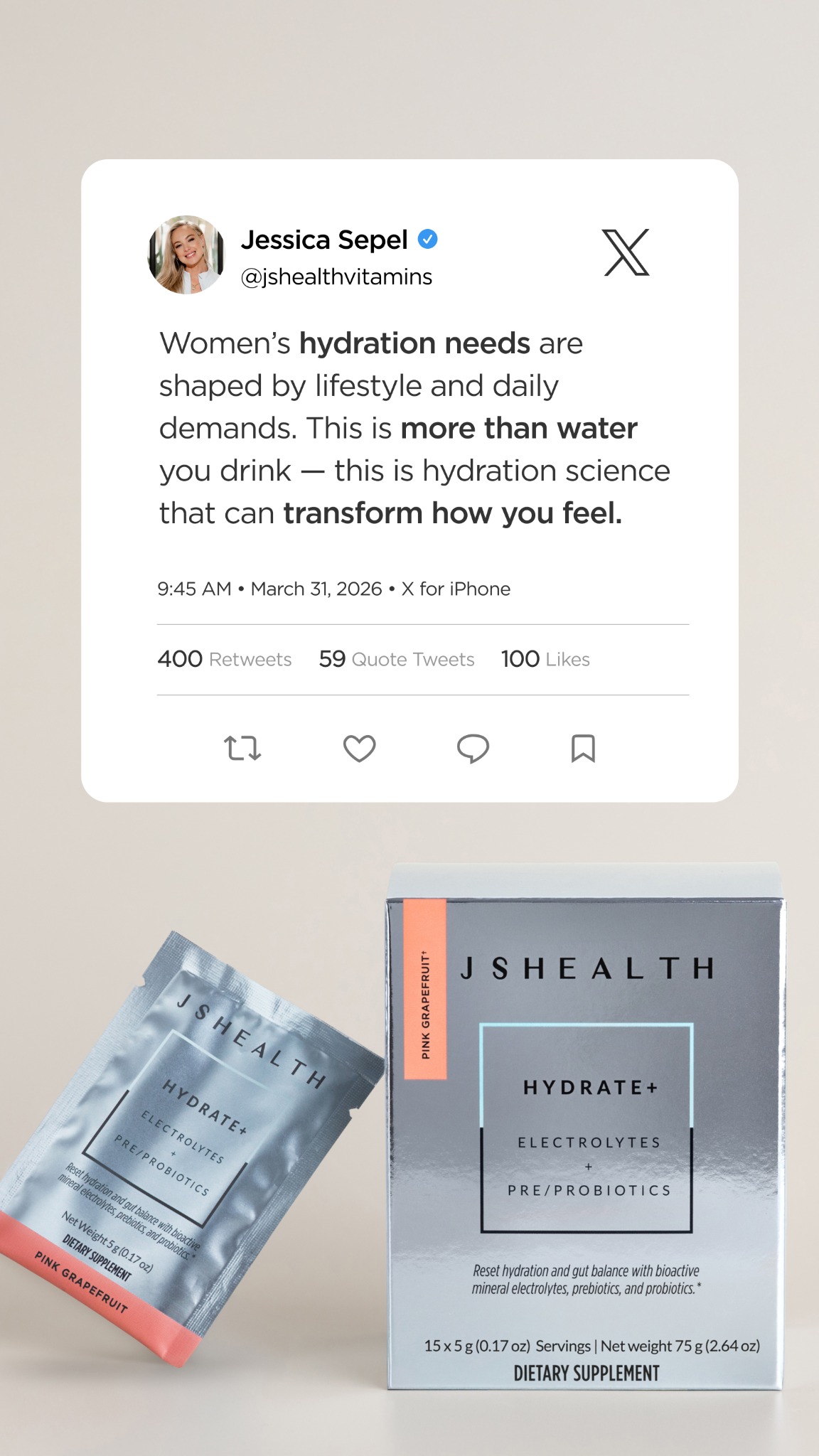 JSHealth Vitamins Facebook ad