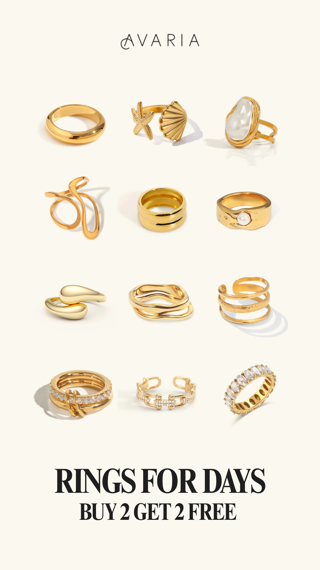 Avaria Jewelry Facebook ad