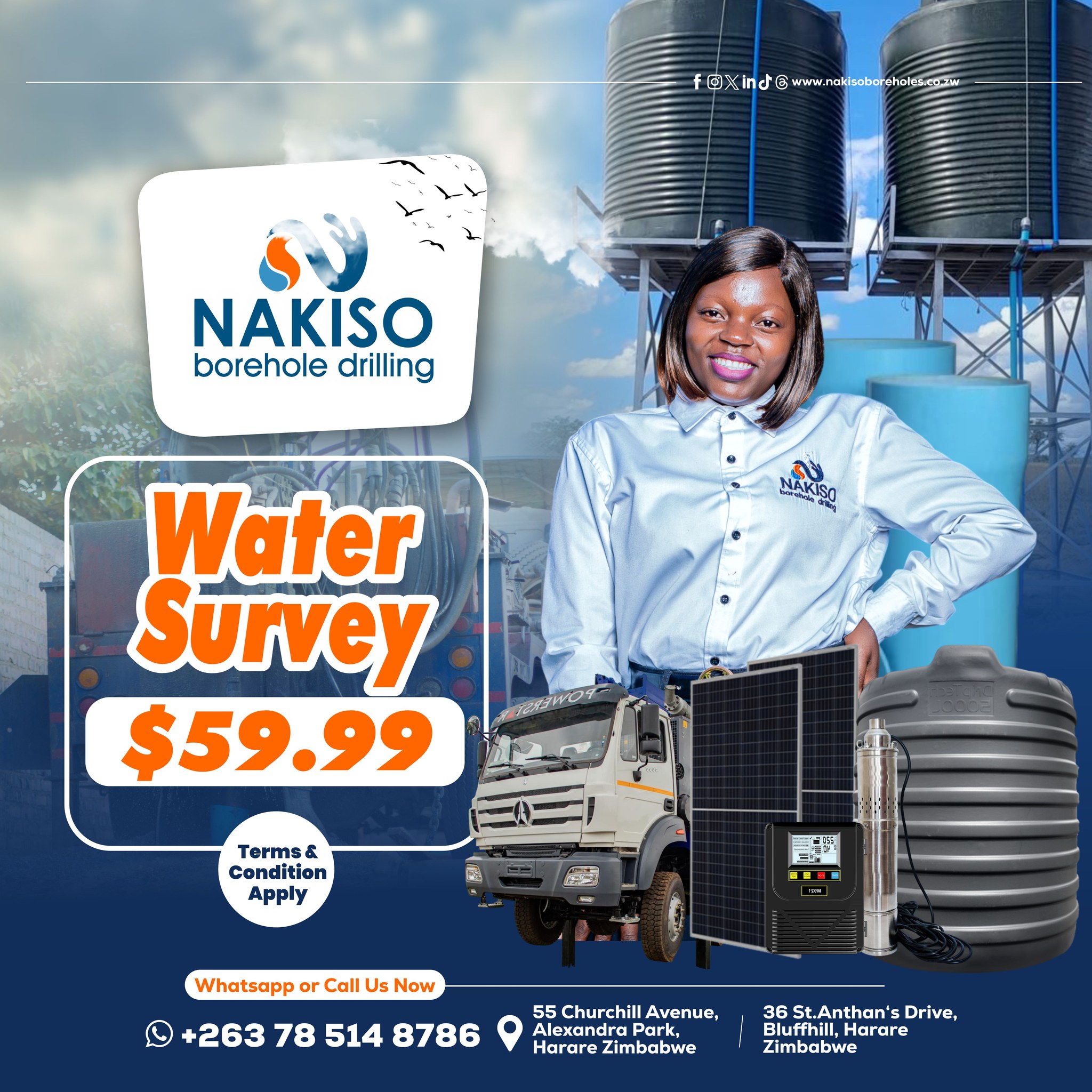 Nakiso Borehole Drilling Facebook ad