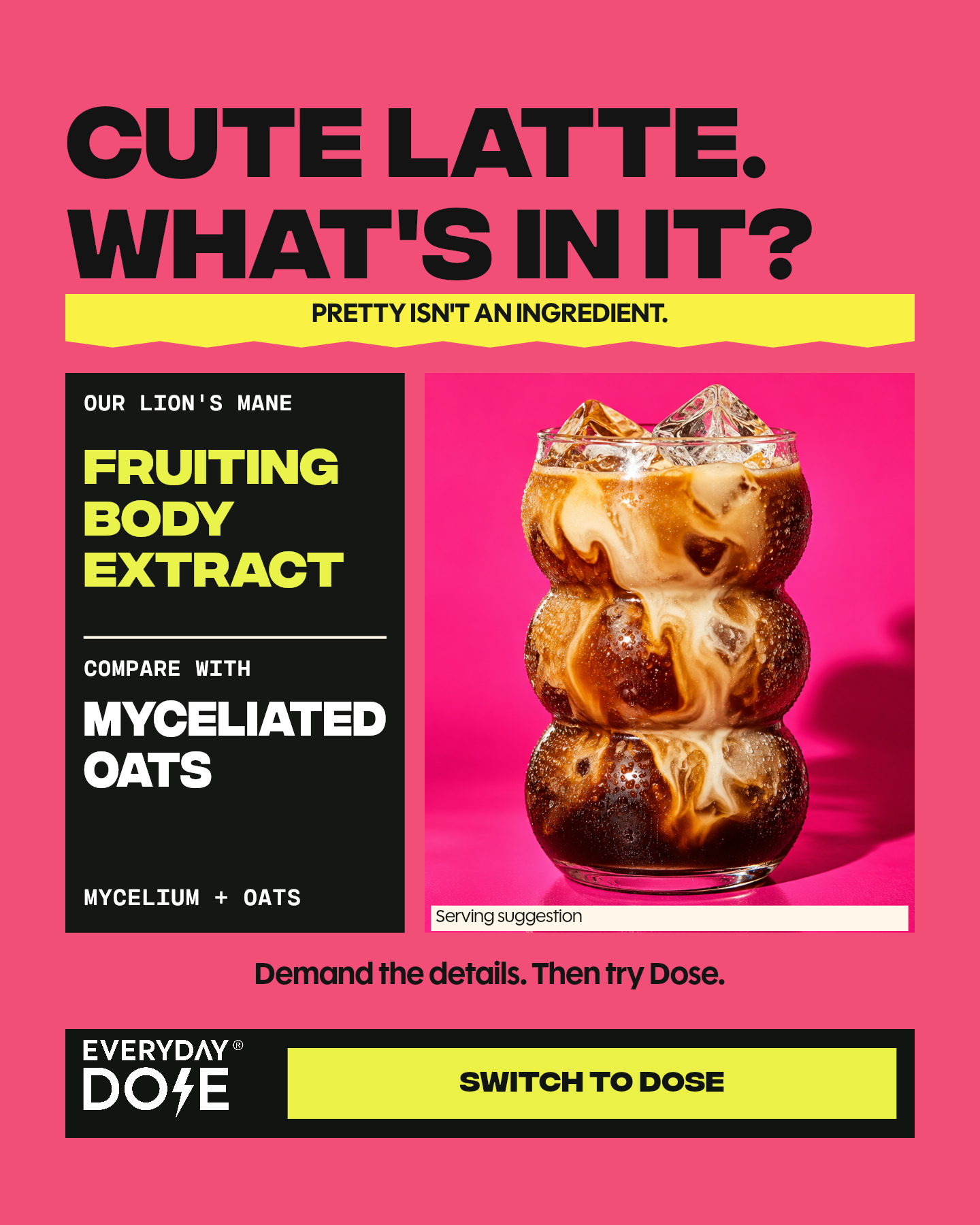 Everyday Dose Facebook ad: Pour Yourself Coffee That Does More