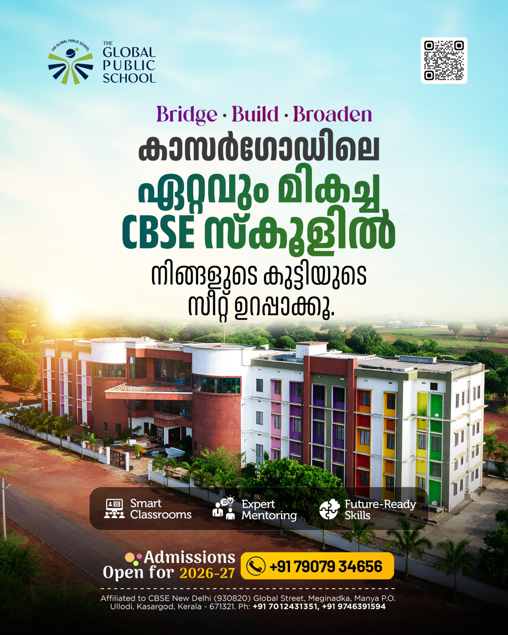Global Public School - Manya Facebook ad: Chat with us