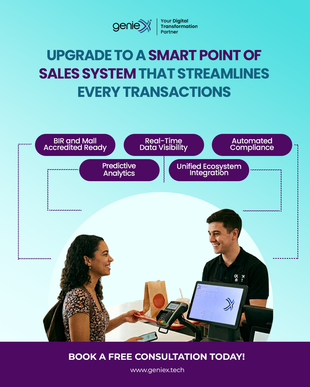 GenieX Facebook ad