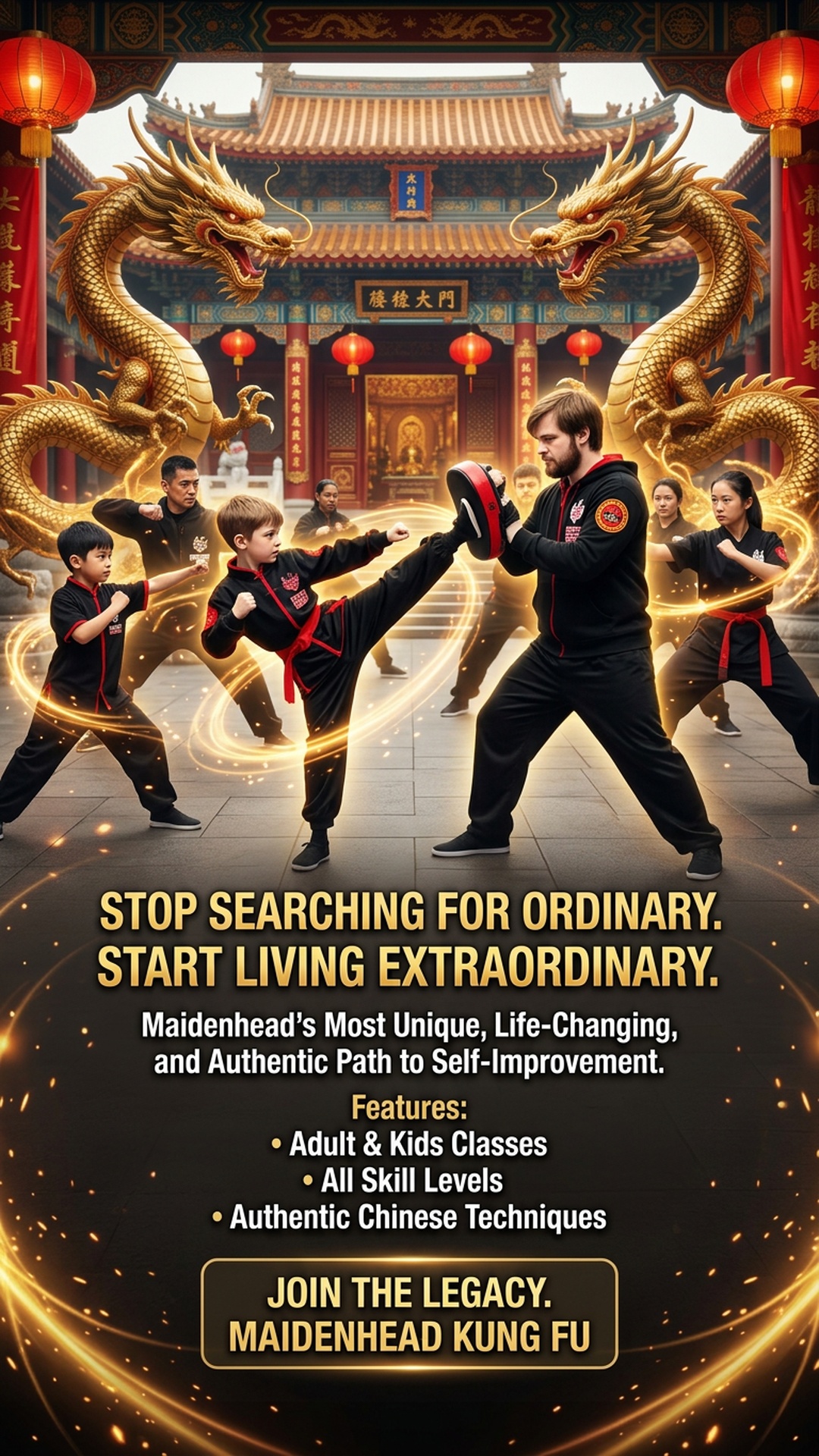 Maidenhead Kung Fu Facebook ad: People of Maidenhead