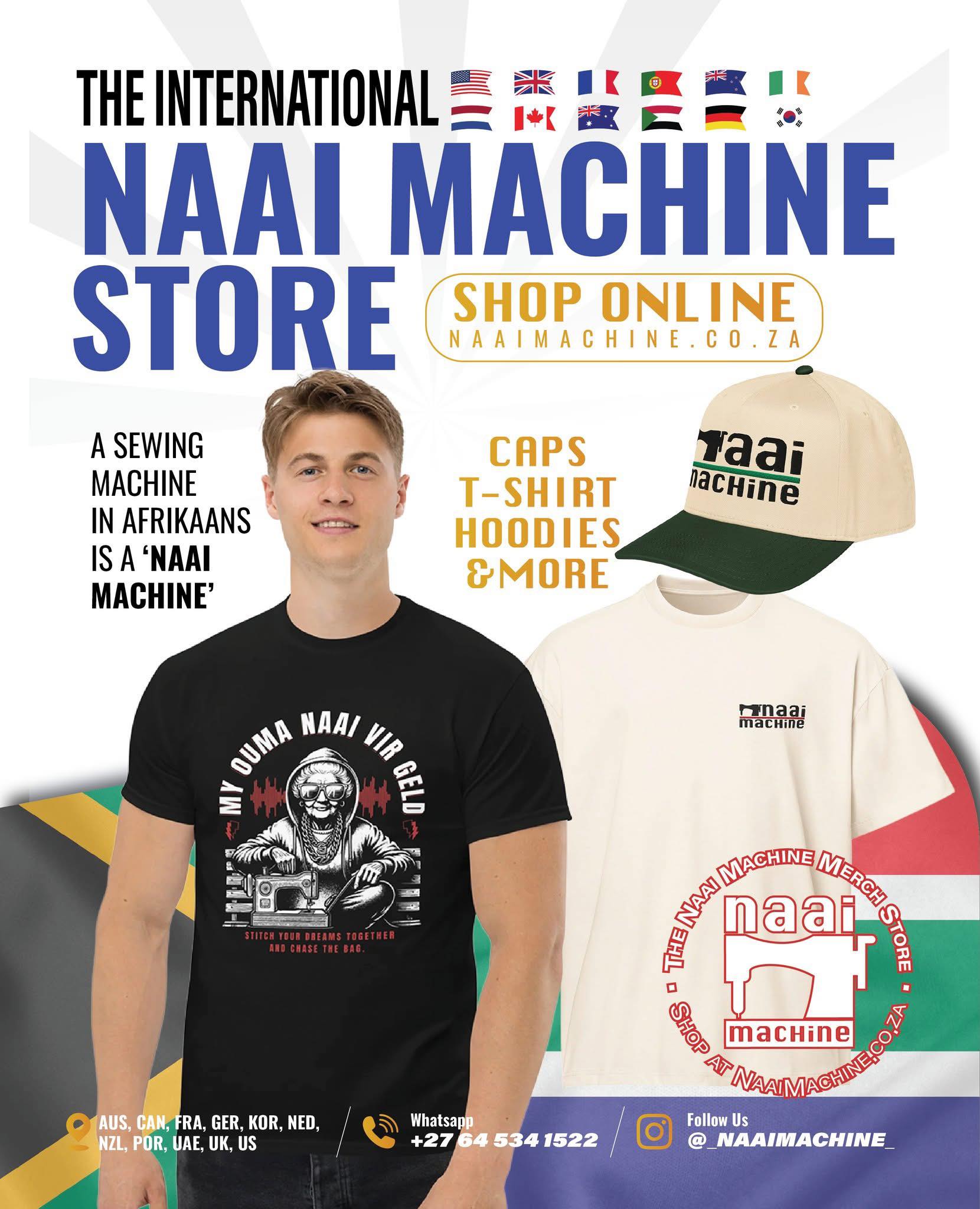 The Naai Machine Merch Store Facebook ad: The International Naai Machine Store