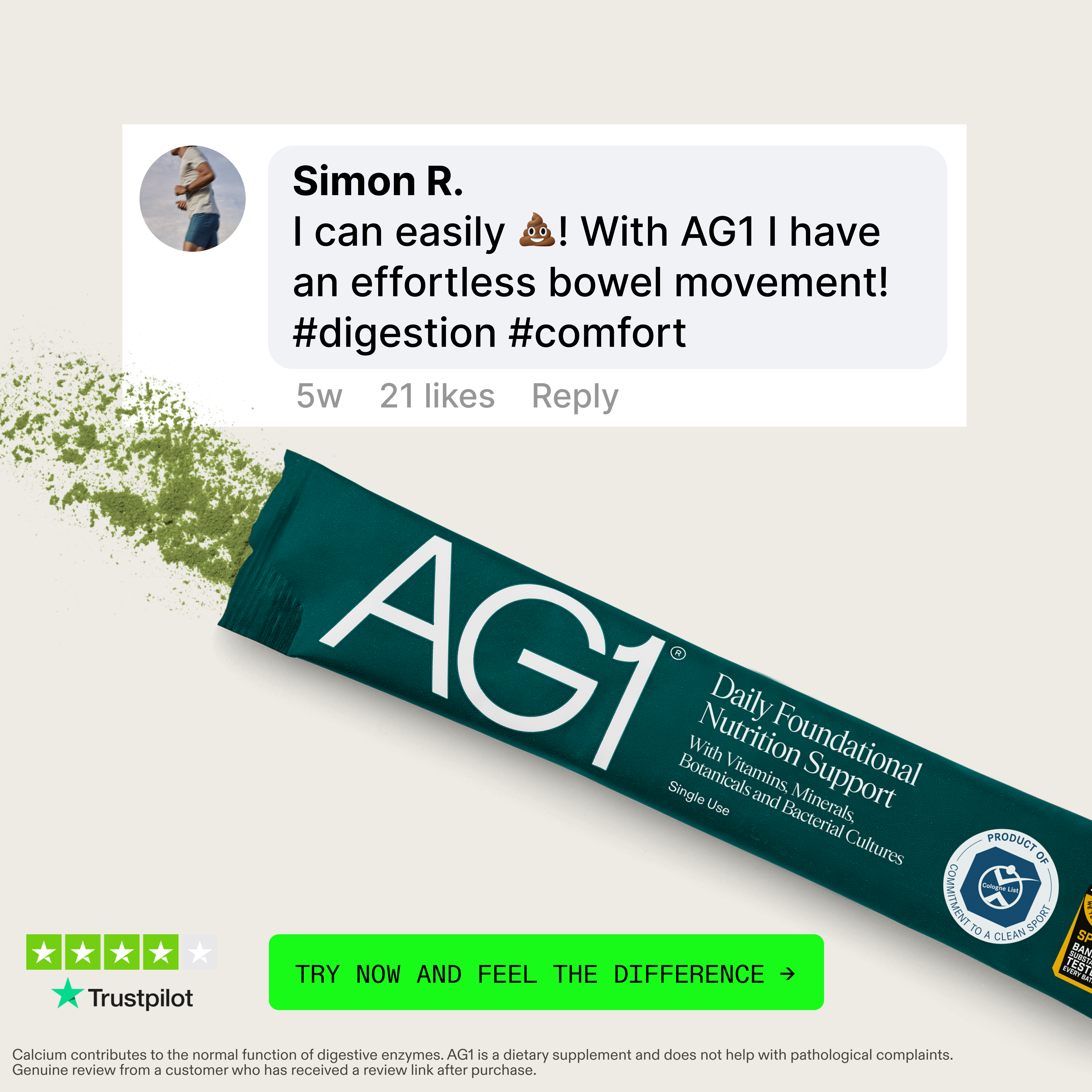 AG1 by Athletic Greens Facebook ad