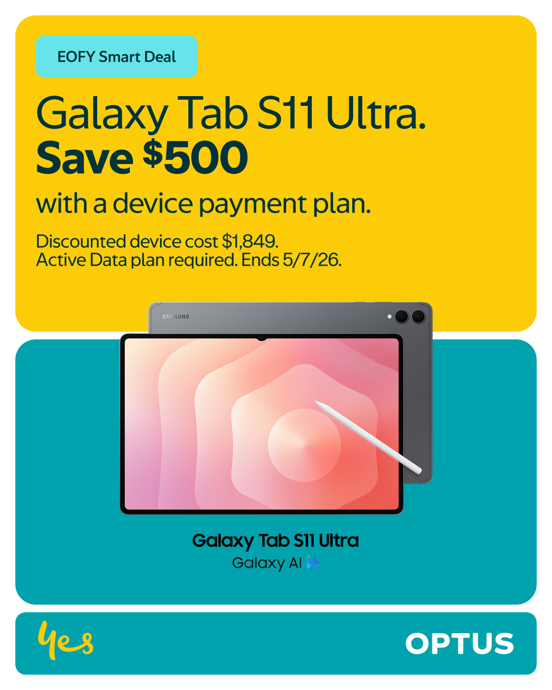 Optus Facebook ad