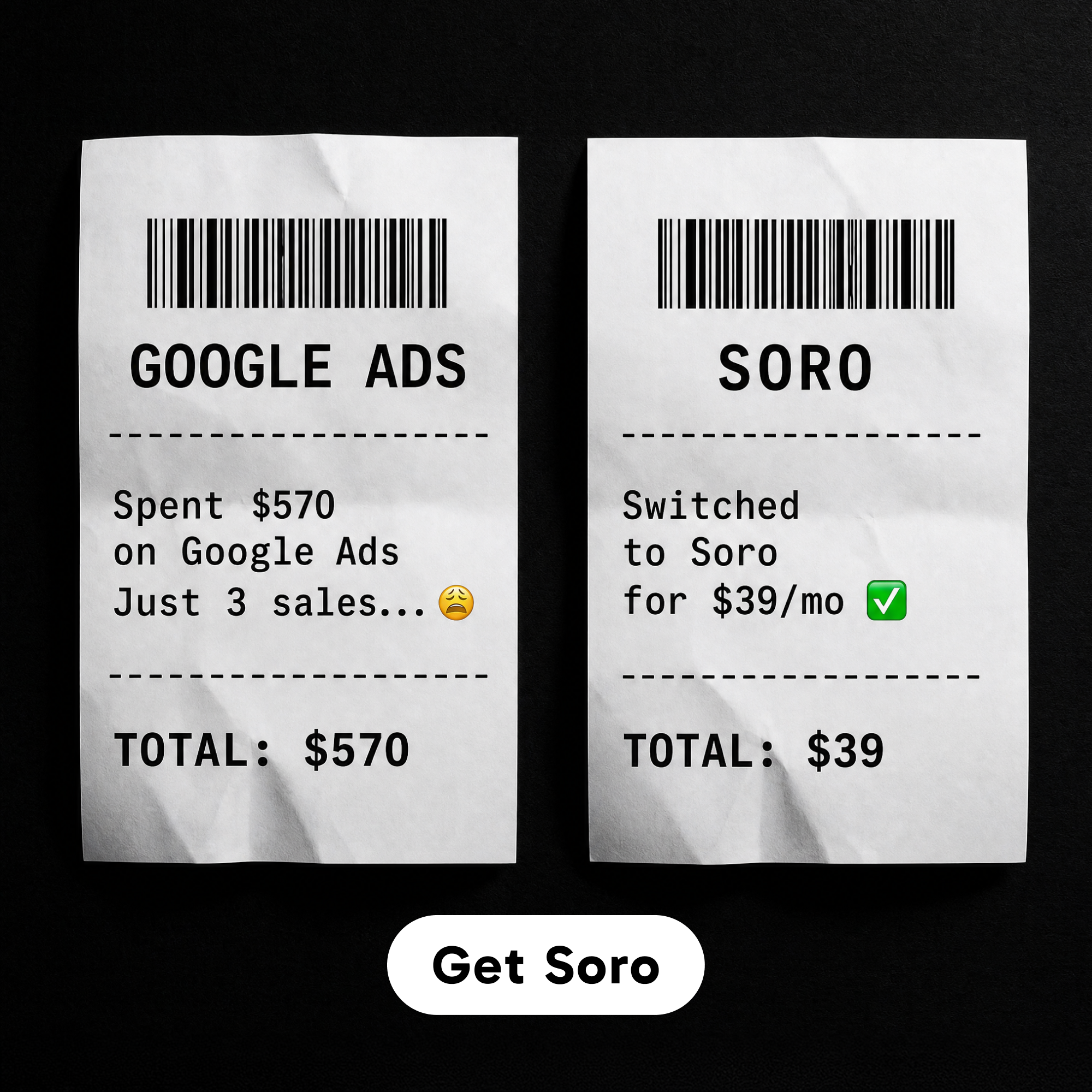 Soro SEO Facebook ad