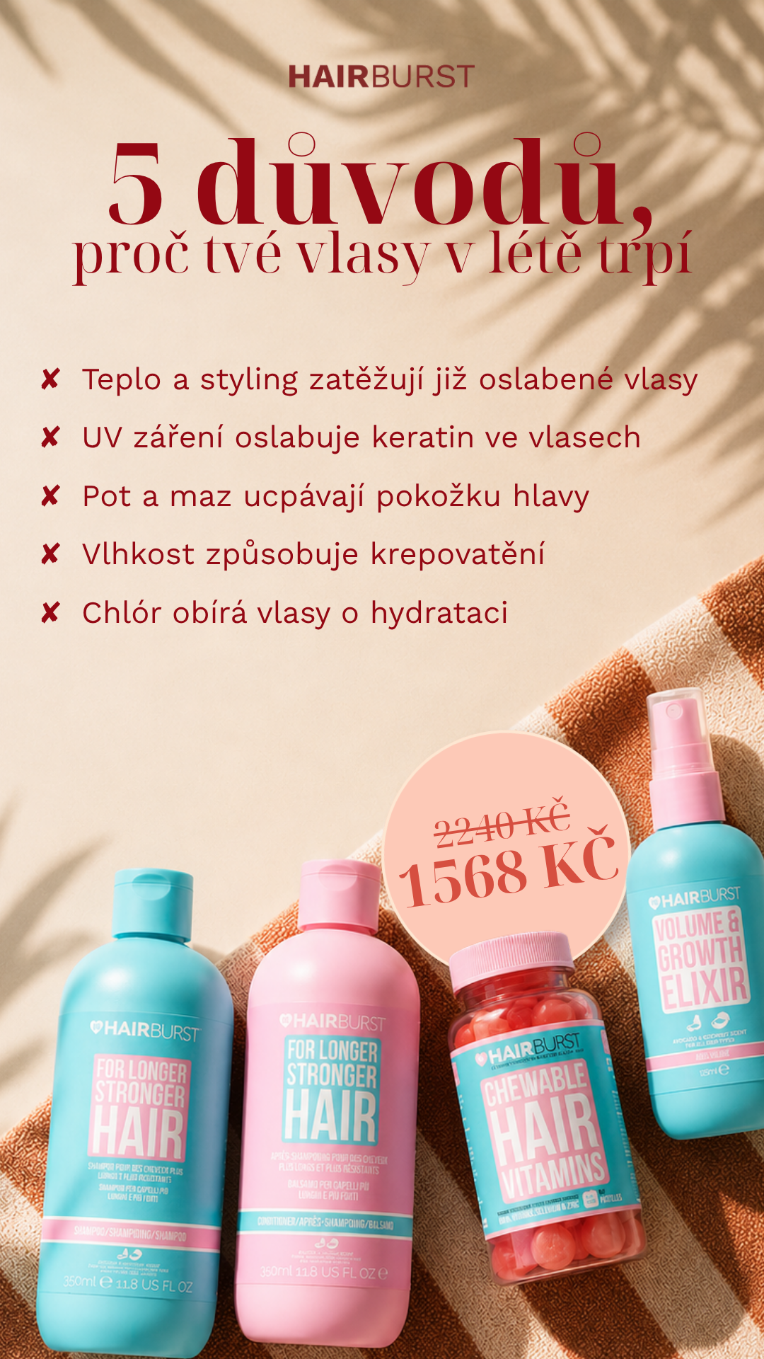 Hairburst Czech Republic Facebook ad