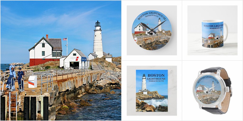 LighthouseGuy.com Facebook ad: Boston Lighthouse Inspired Art