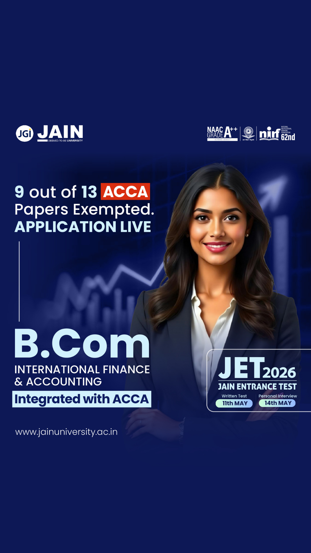Jain University - Under Graduate Programs Facebook ad