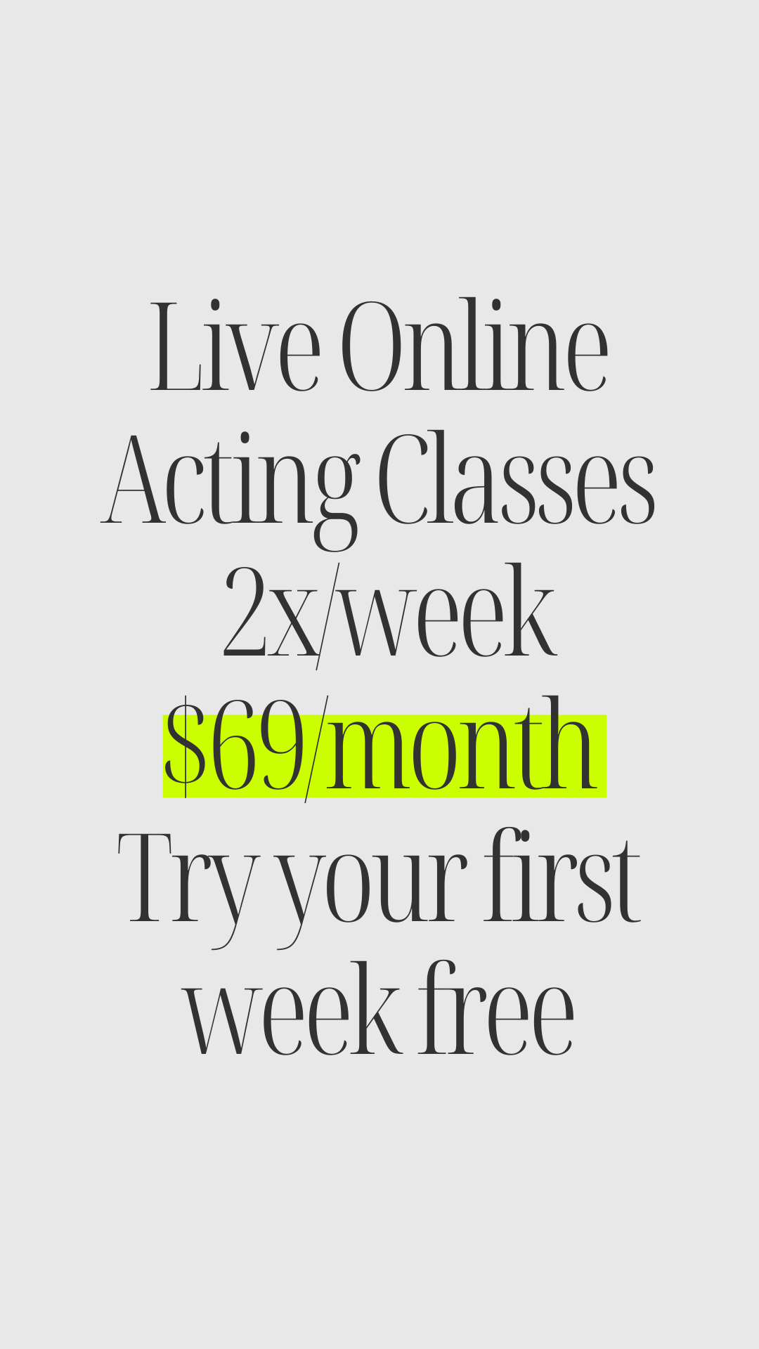 Actor Craft Club Facebook ad from Mar 11, 2026