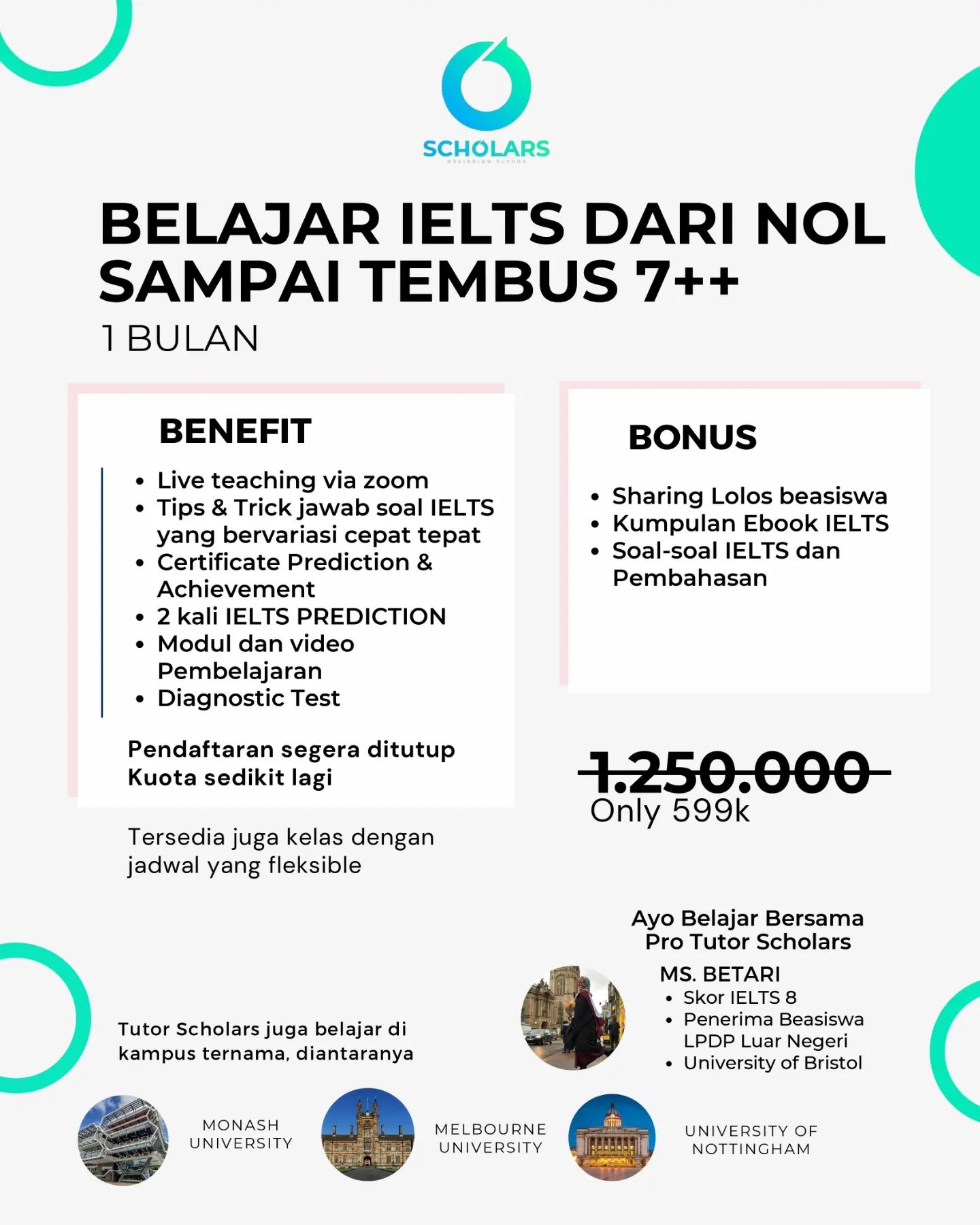 Scholars edukasi Facebook ad