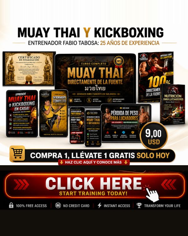 Mundo de lá lucha Facebook ad: ¡Descubre el poder del Muay Thai desde casa!