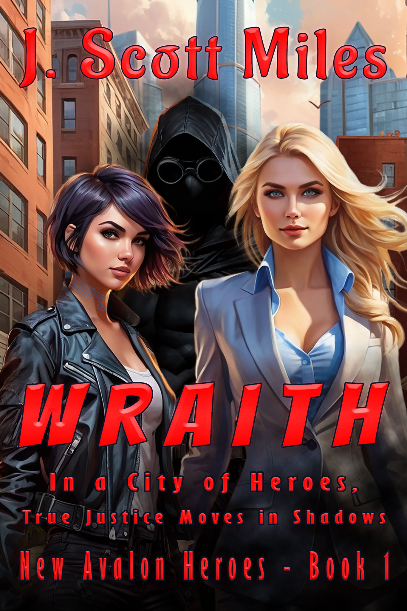 J. Scott Miles - Author Facebook ad: Superhero fantasy with edge and spice