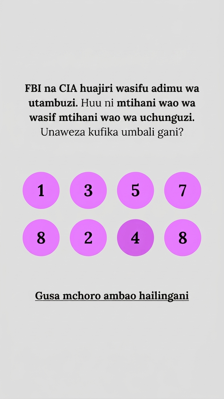 Free International IQ Test Facebook ad