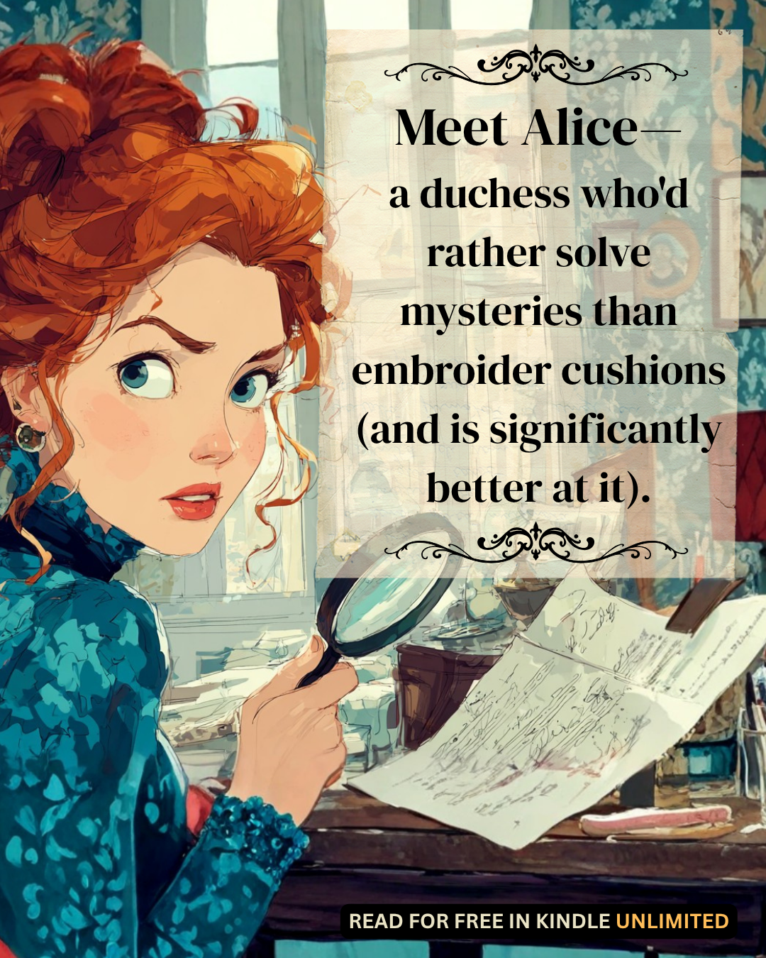 Helen Golden Author Facebook ad: Kindle Unlimited Historical Cozy Mystery Pick