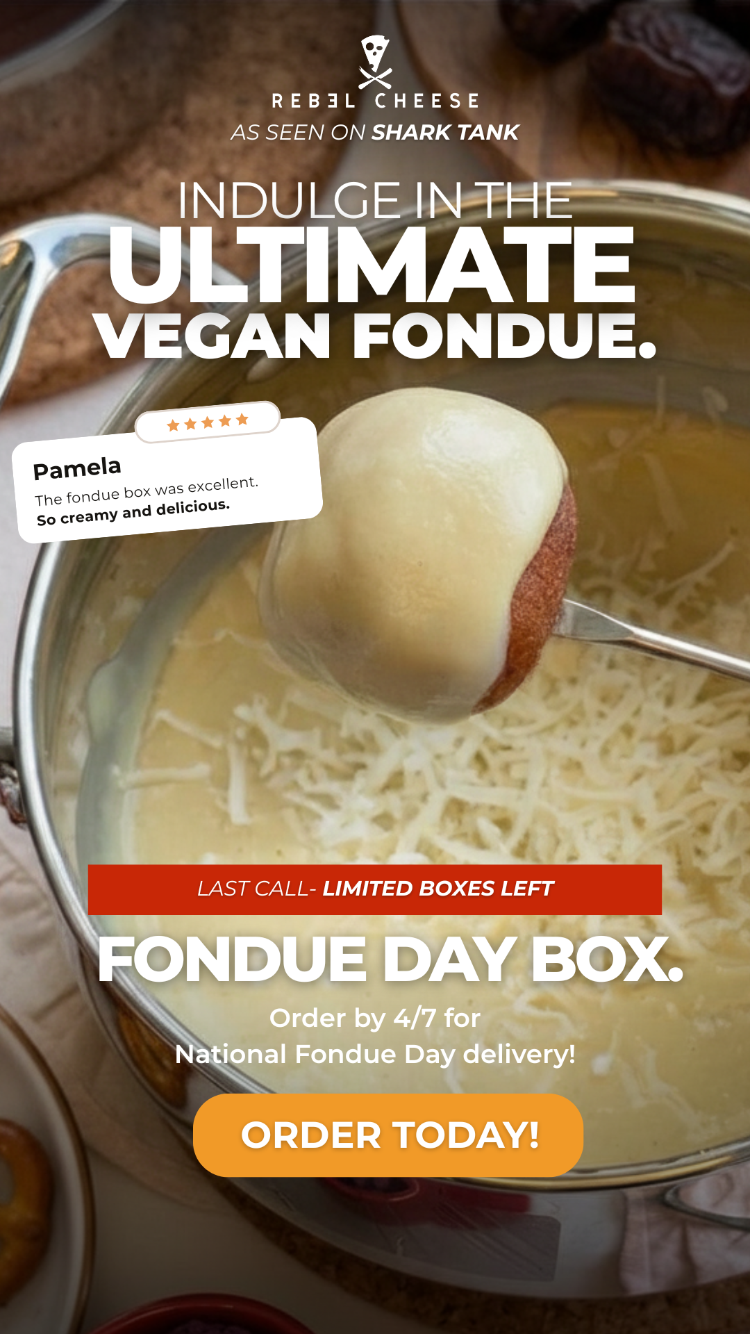Rebel Cheese Facebook ad