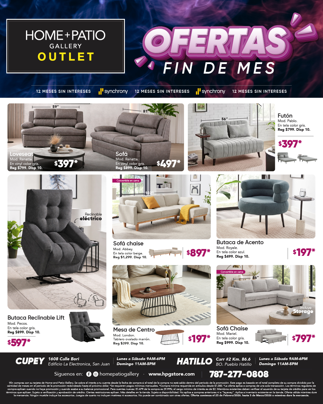 Home + Patio Gallery Facebook ad