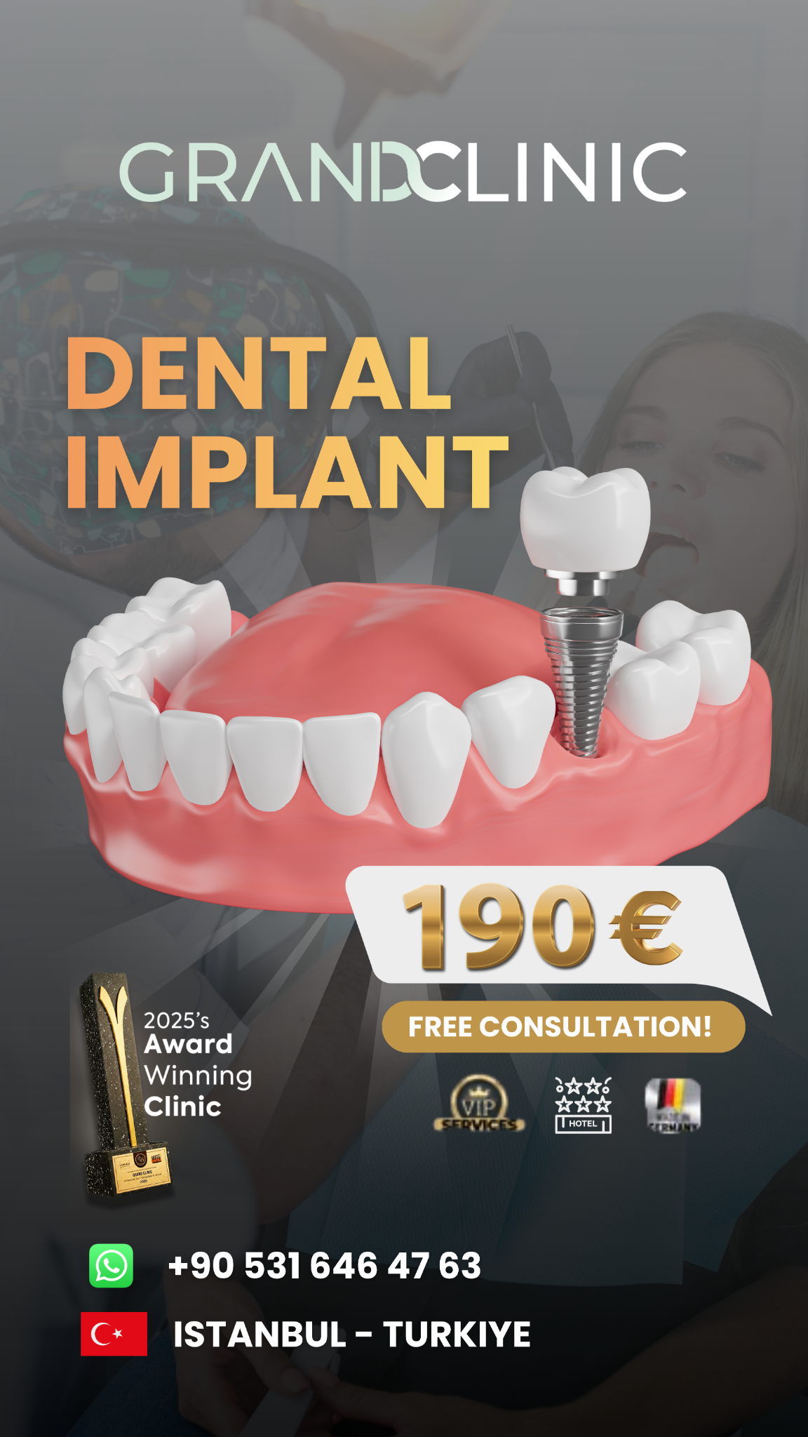 Grand Clinic Dental Facebook ad from Jun 27, 2026