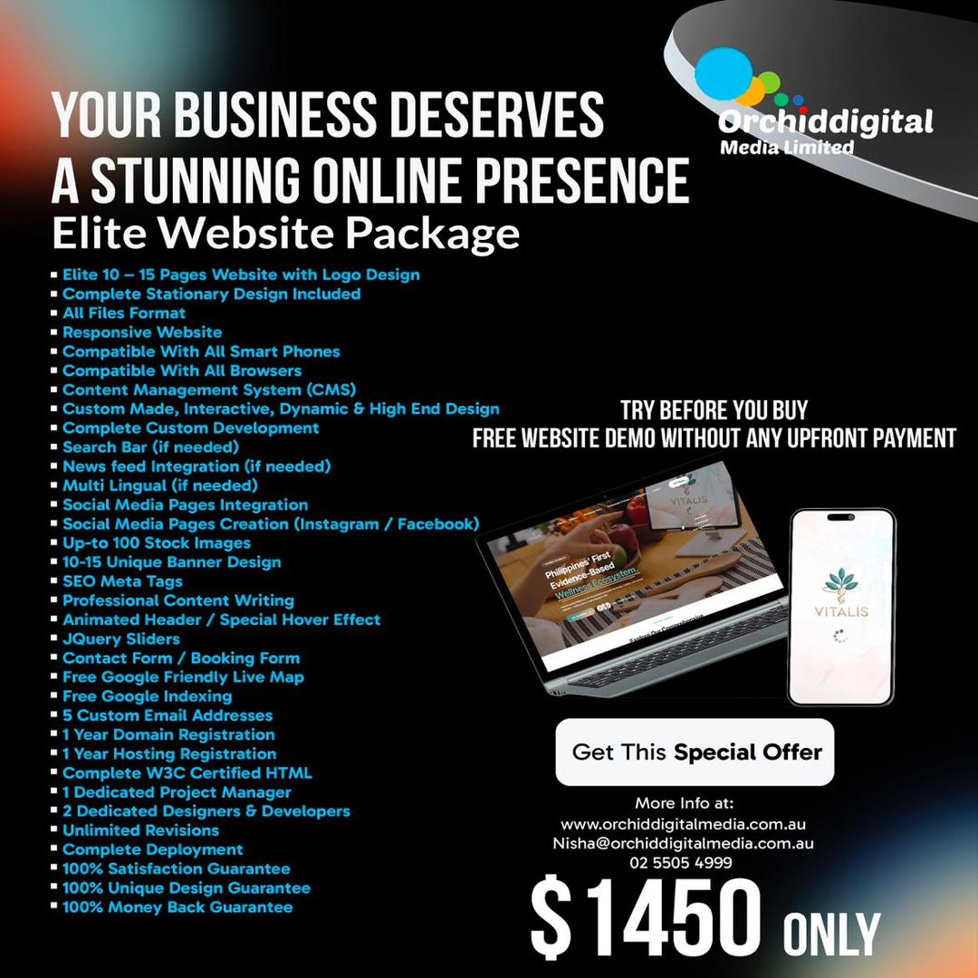 Orchid Digital Media Facebook ad: Still Using an Old Website?