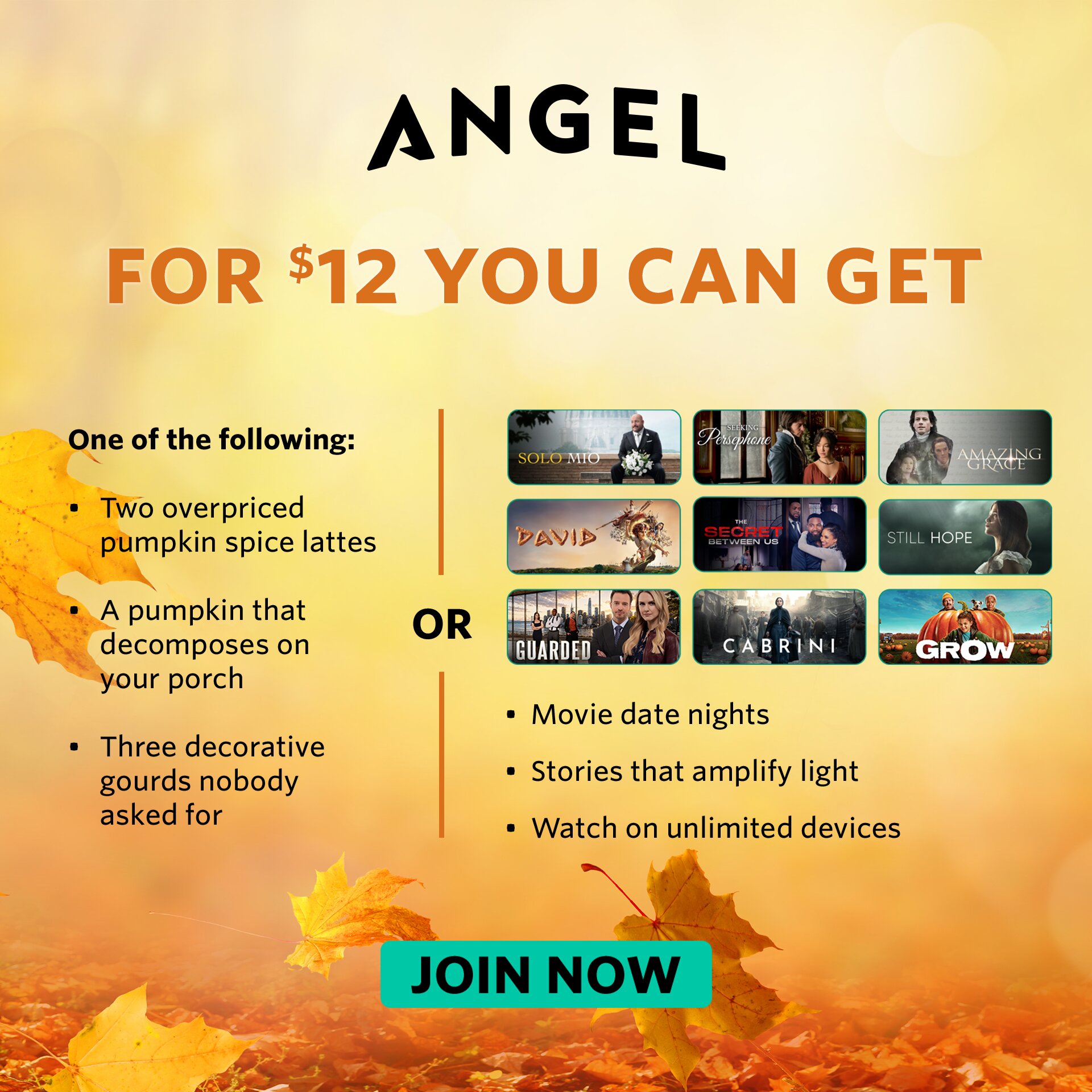 Angel Facebook ad: New Titles Added Weekly! Join NOW!