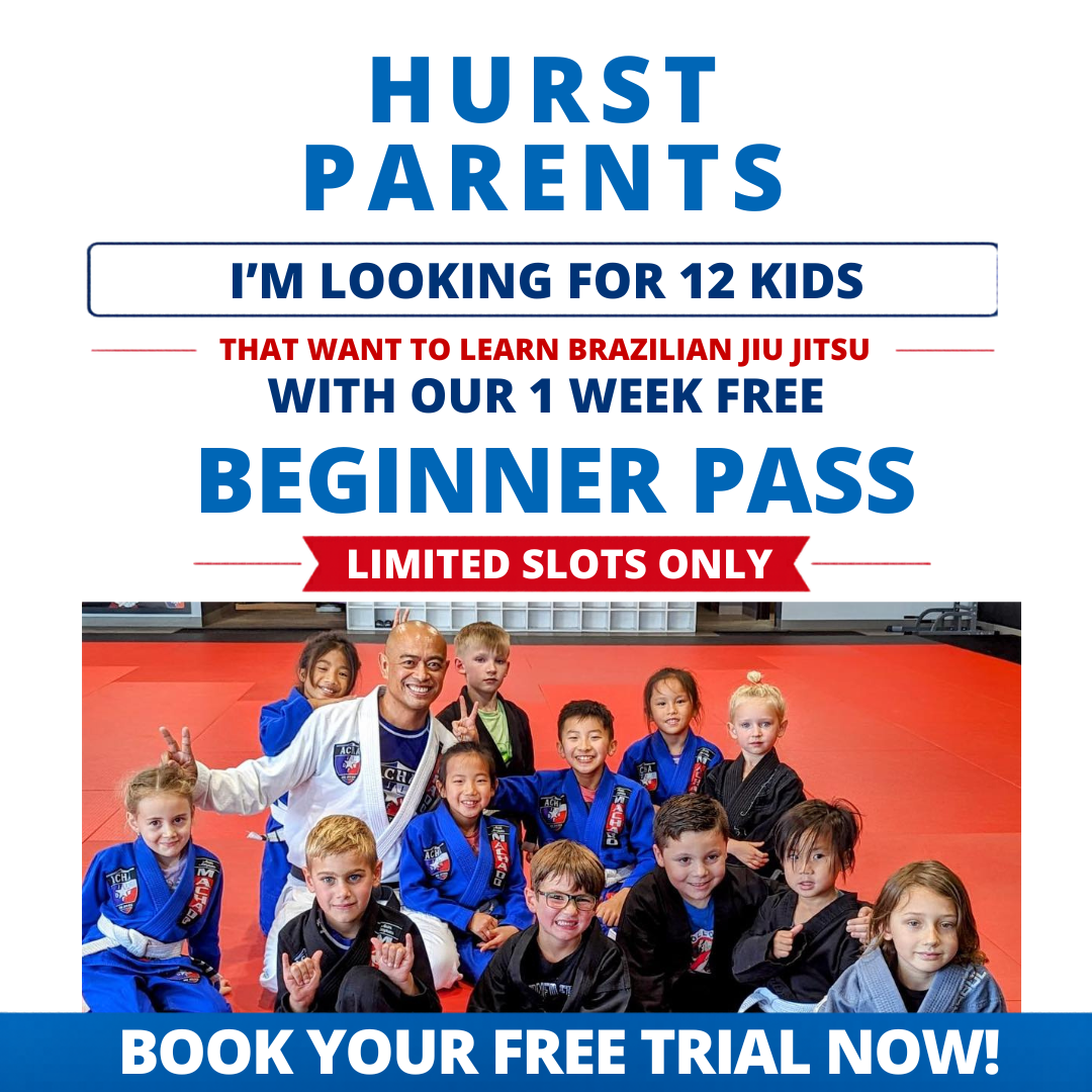 JJ Machado DFW Brazilian Jiu Jitsu Facebook ad: 1 WEEK FREE Trial PASS for KIDS