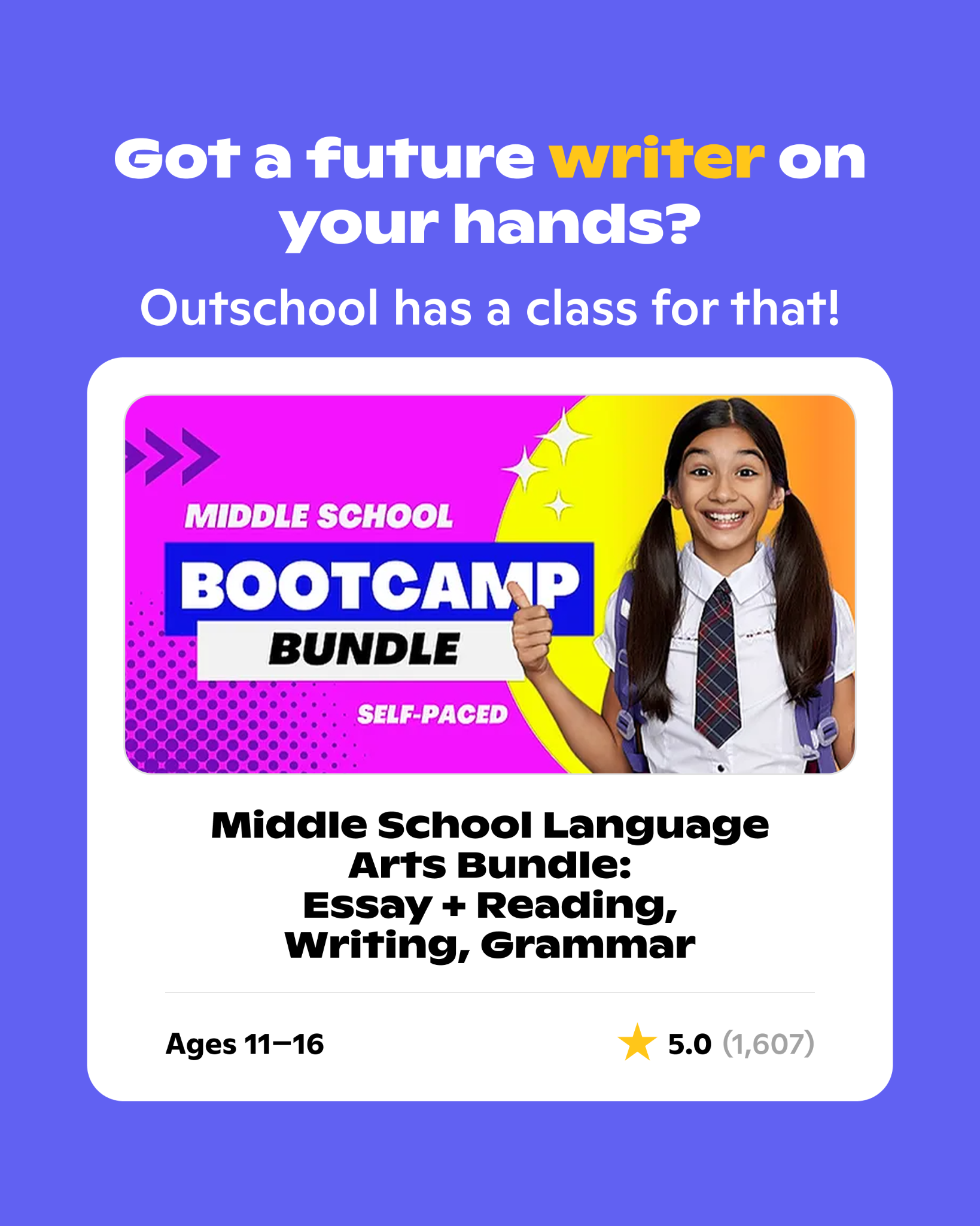 Outschool Facebook ad