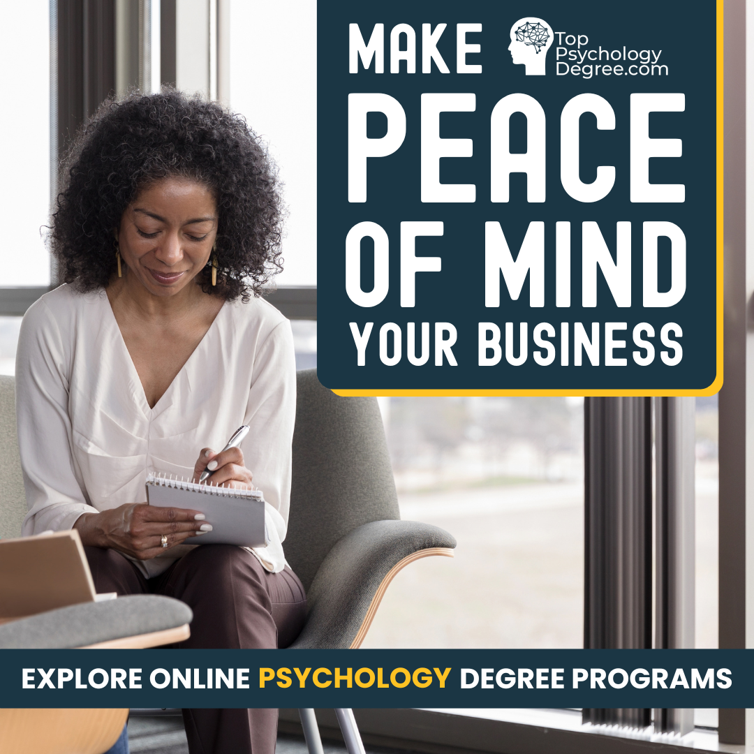 TopPsychologyDegree.com Facebook ad: Earn Your Degree On Your Own Time