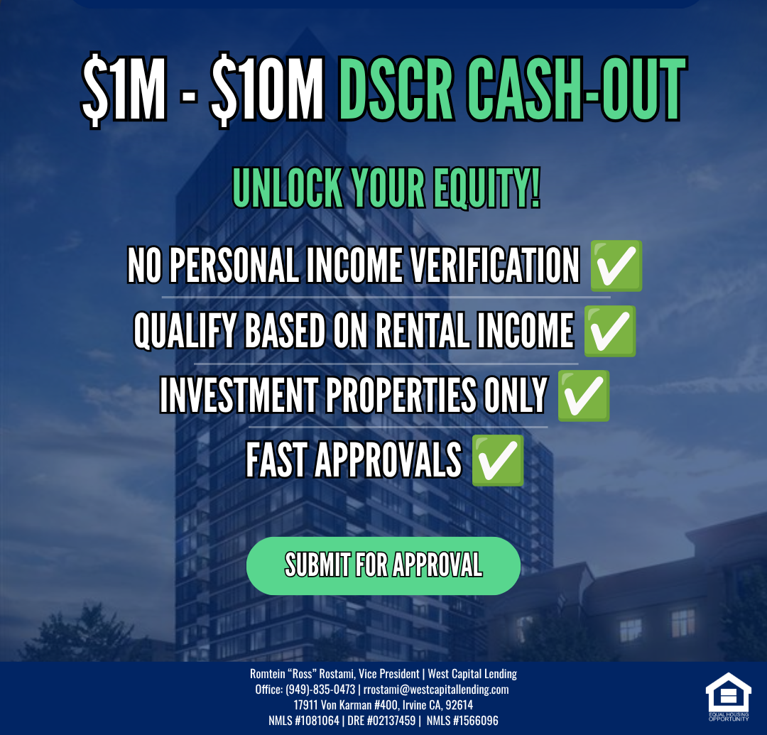 Ross Rostami's West Capital Lending Facebook ad