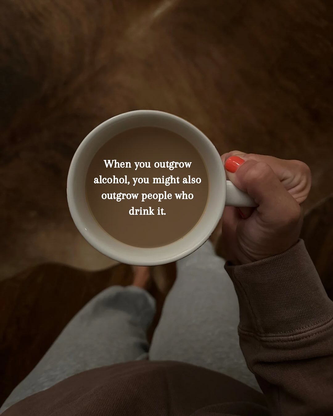 Suzanne Warye Facebook ad: Sobriety, especially that first year, can be lonely.