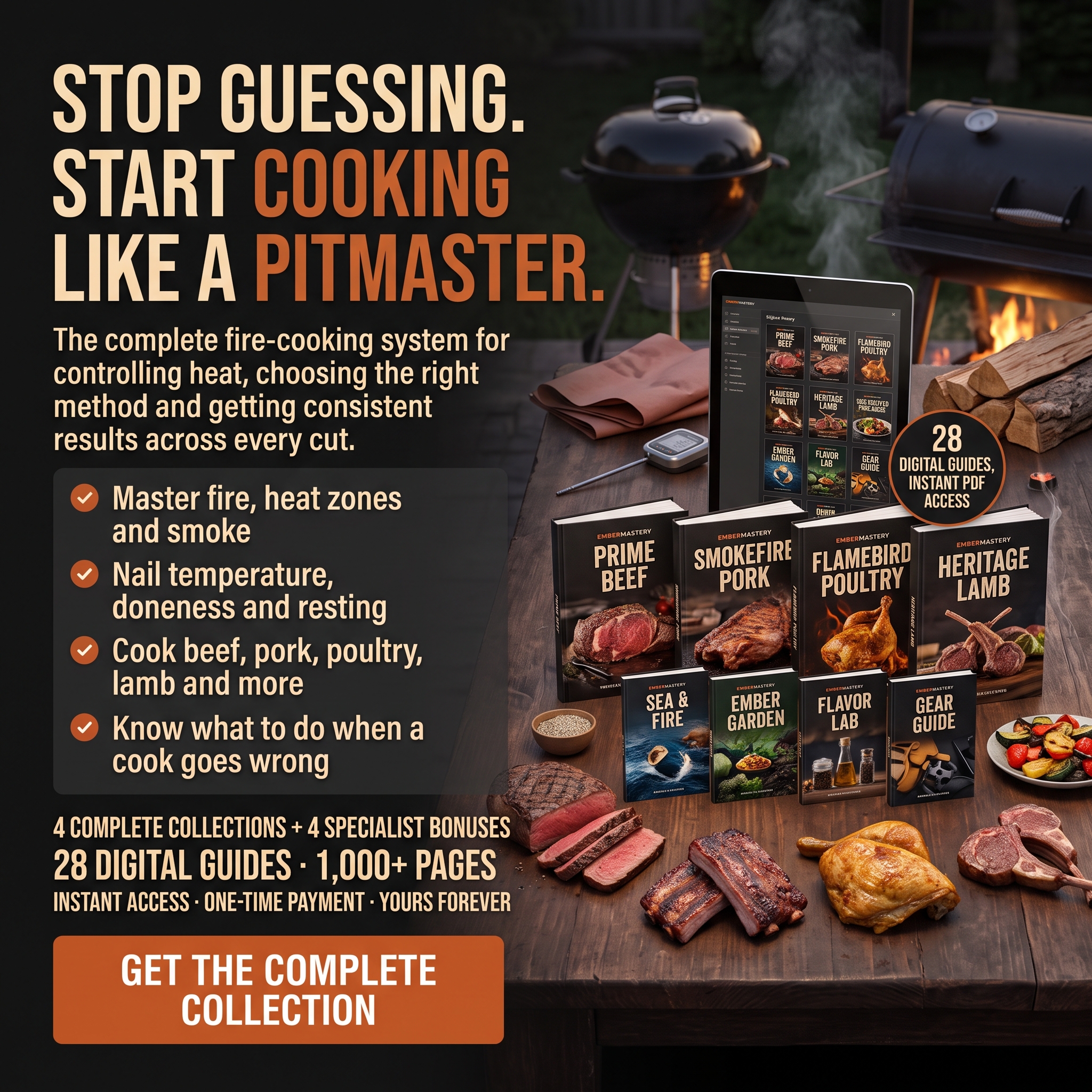 Ember Mastery Facebook ad: Stop Guessing at the Grill